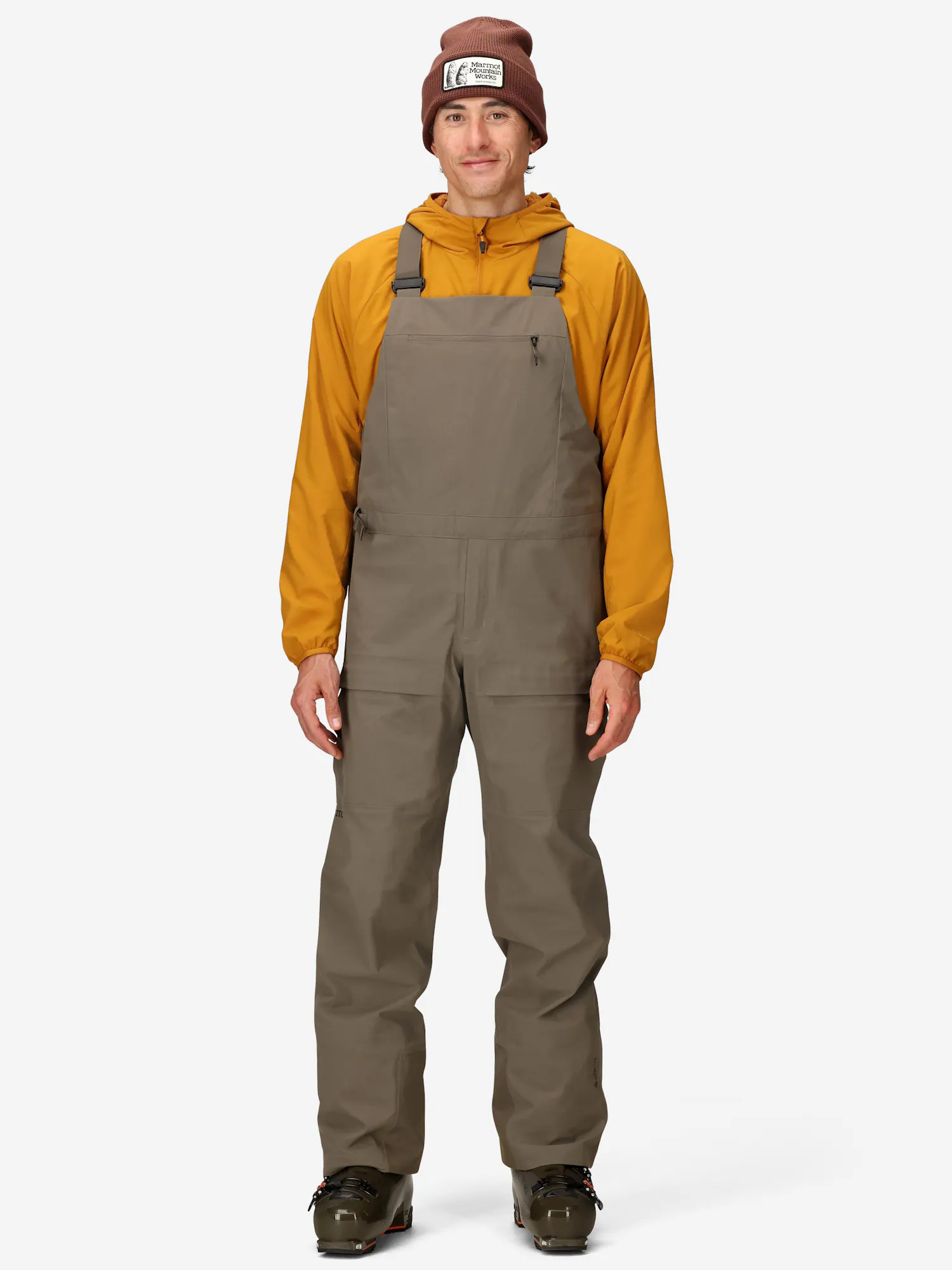 Marmot Men's GORE-TEX® Orion Bib (Fall 2025) in Claystone