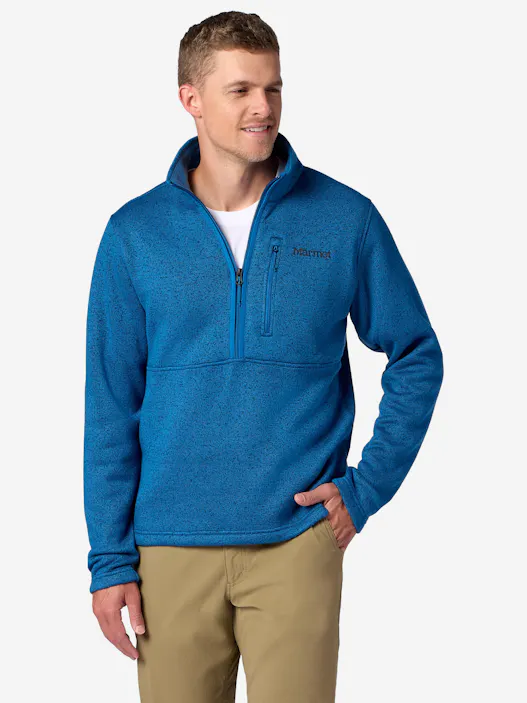 Men's Drop Line Sweater Fleece Half-Zip