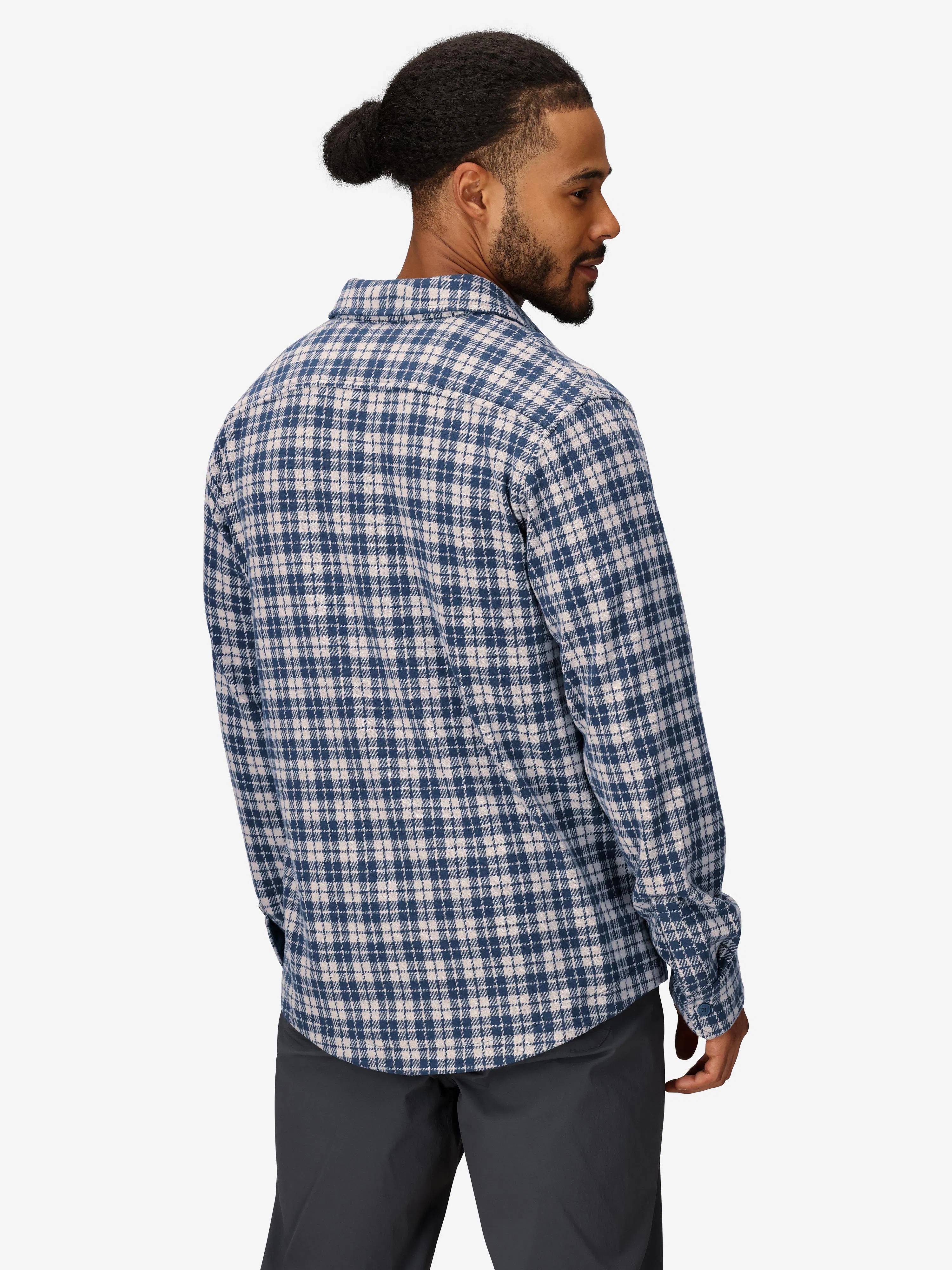 Men's Alpine Haven Soft Stretch Knit Flannel Long-Sleeve Shirt (Fall 2025)