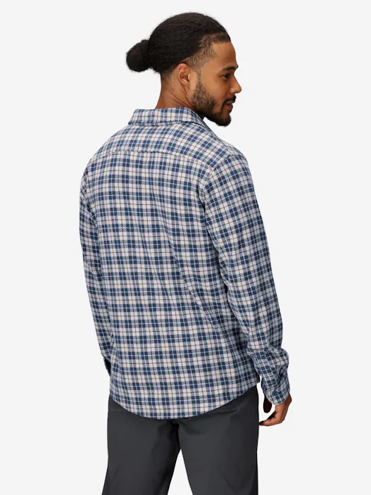 Men's Alpine Haven Soft Stretch Knit Flannel Long-Sleeve Shirt (Fall 2025)