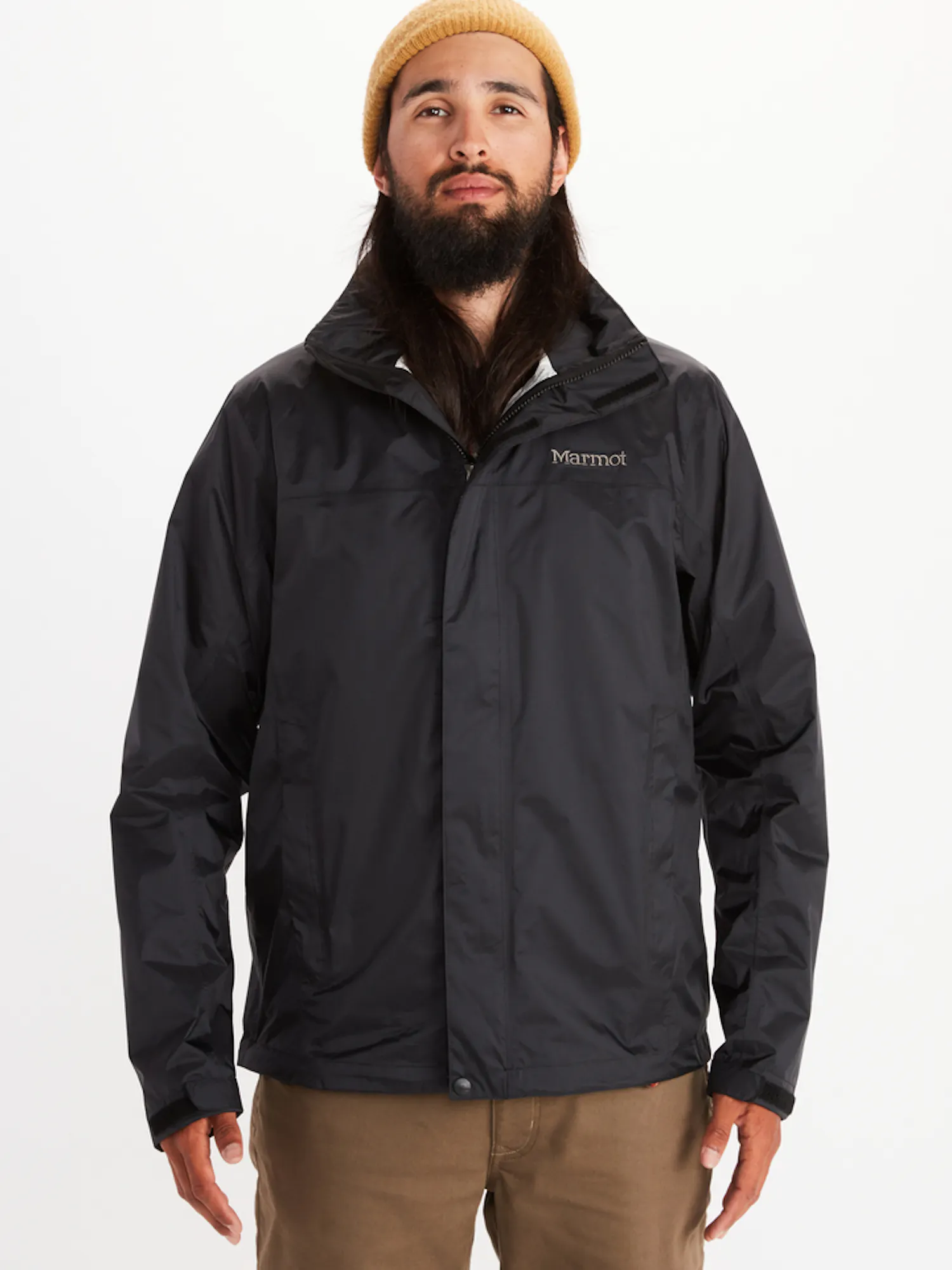 Marmot Men's PreCip® Eco Jacket - Tall (2023) in Black