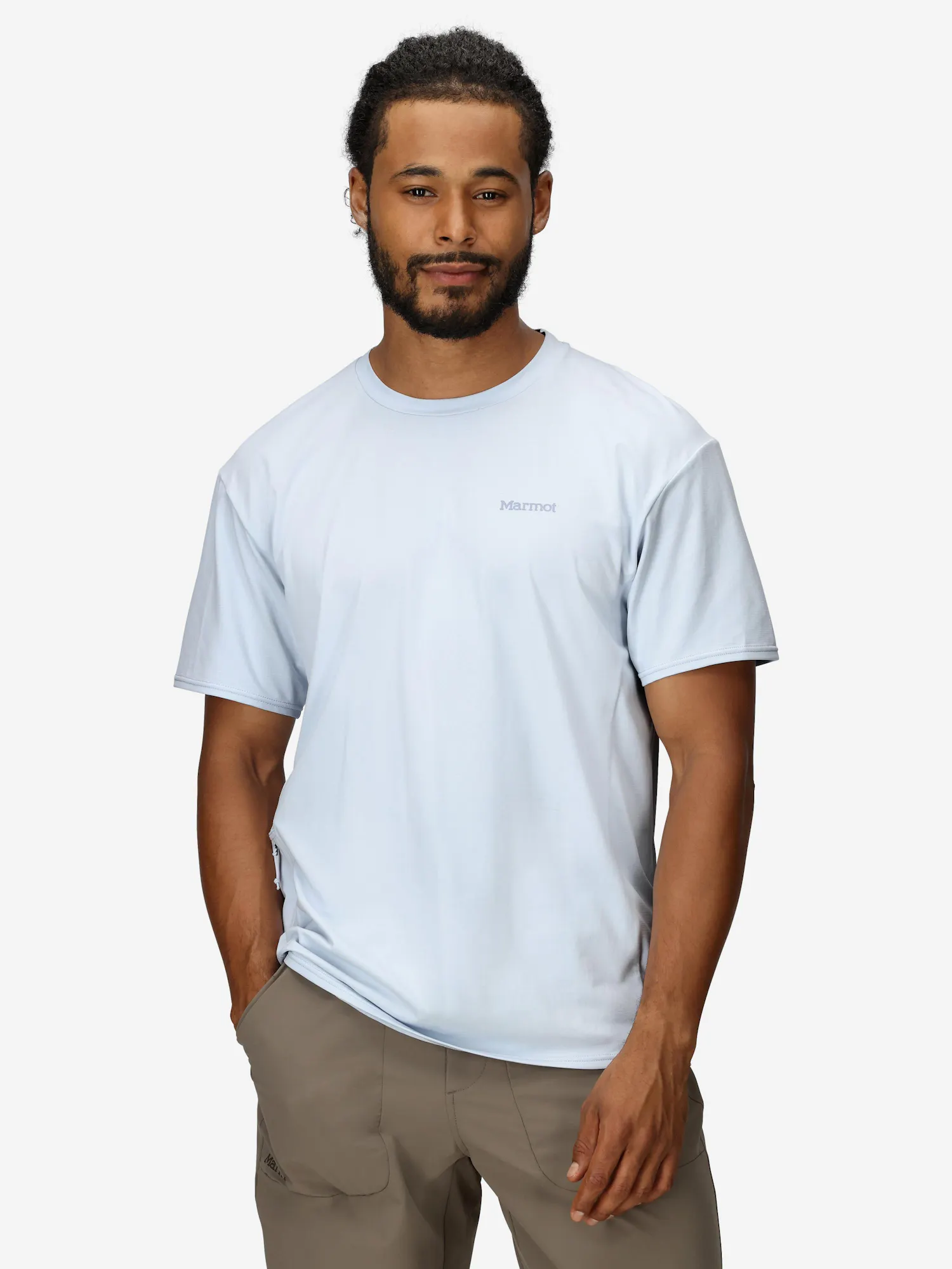 Marmot Men's AirExchange UPF 50 Short-Sleeve Crew Shirt in Vapor