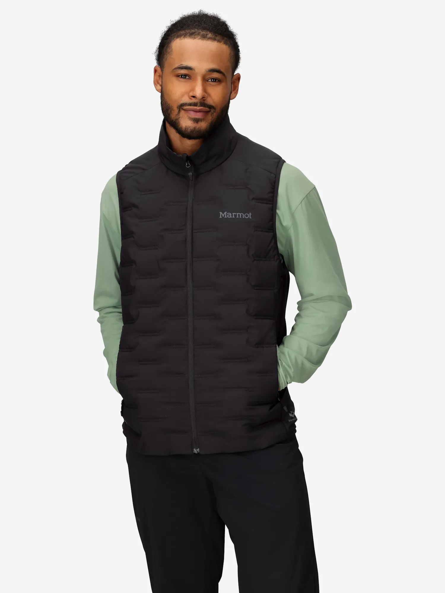 Marmot Men’s WarmCube® Active Aerothermal PrimaLoft® Insulated Vest (Fall 2025) in Black