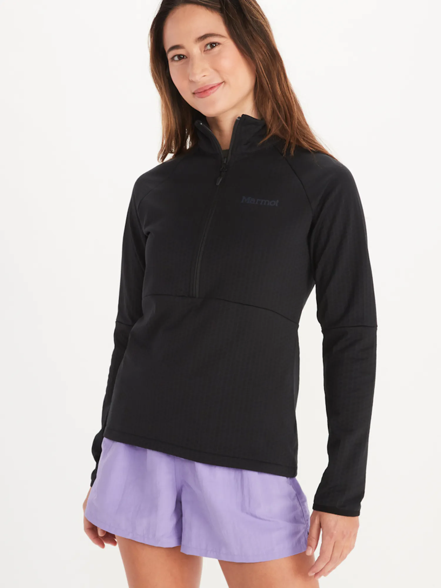 Marmot Women's Leconte Fleece 1/2-Zip Pullover in Black