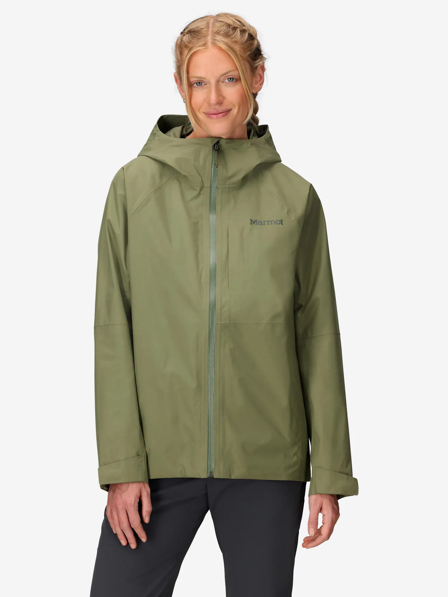 Marmot Women's Waypoint GORE-TEX® Rain Jacket in Olive Grove