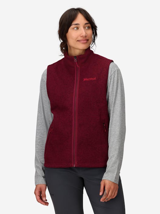 Women's Drop Line Sweater Fleece Vest