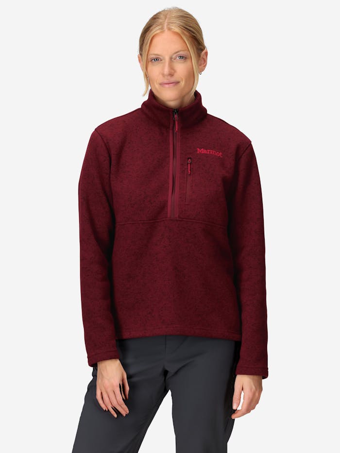 Women's Drop Line Sweater Fleece Half-Zip