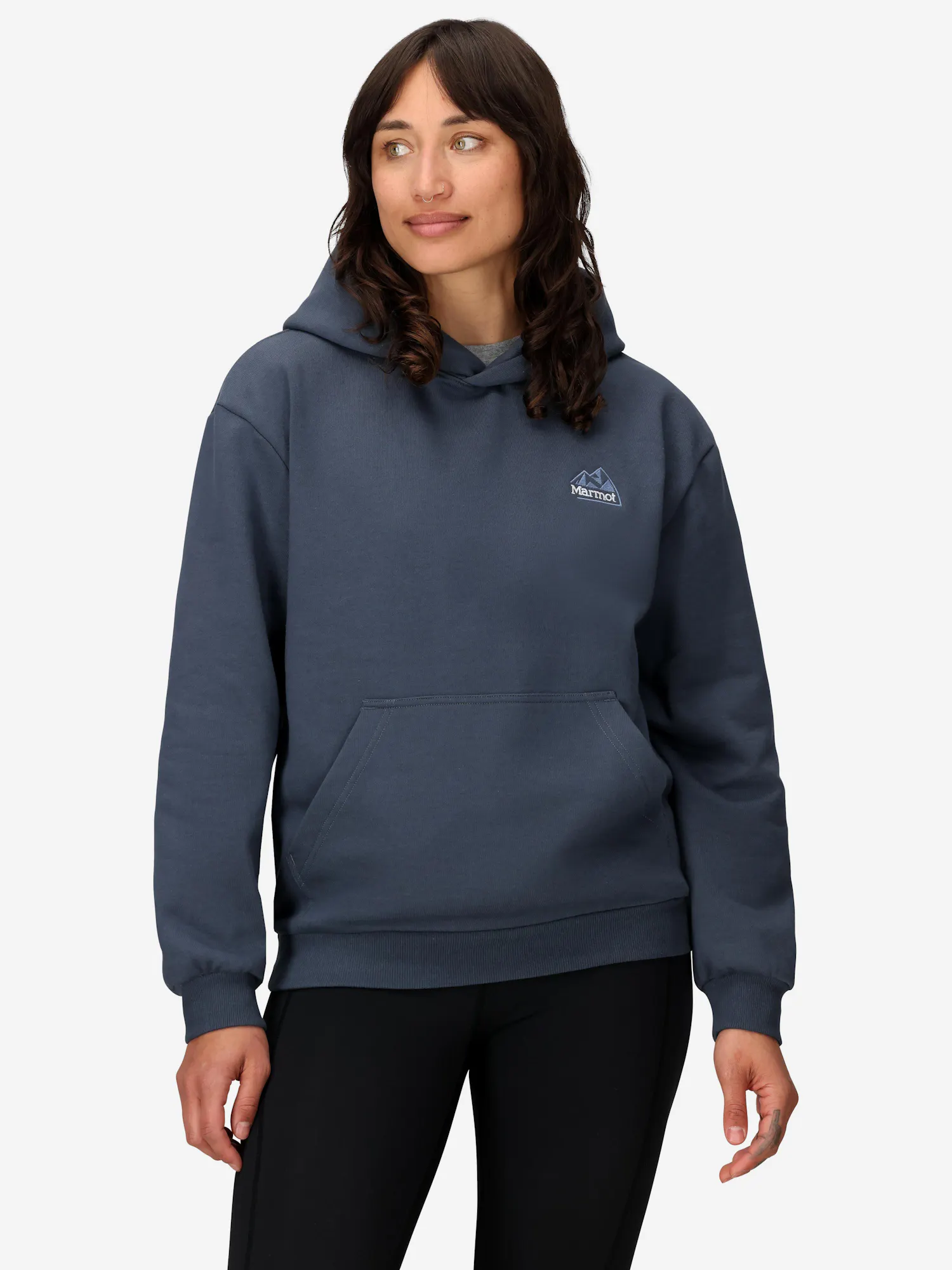 Marmot Women's Peaks Hoodie Jacket in Thunderhead | Cotton
