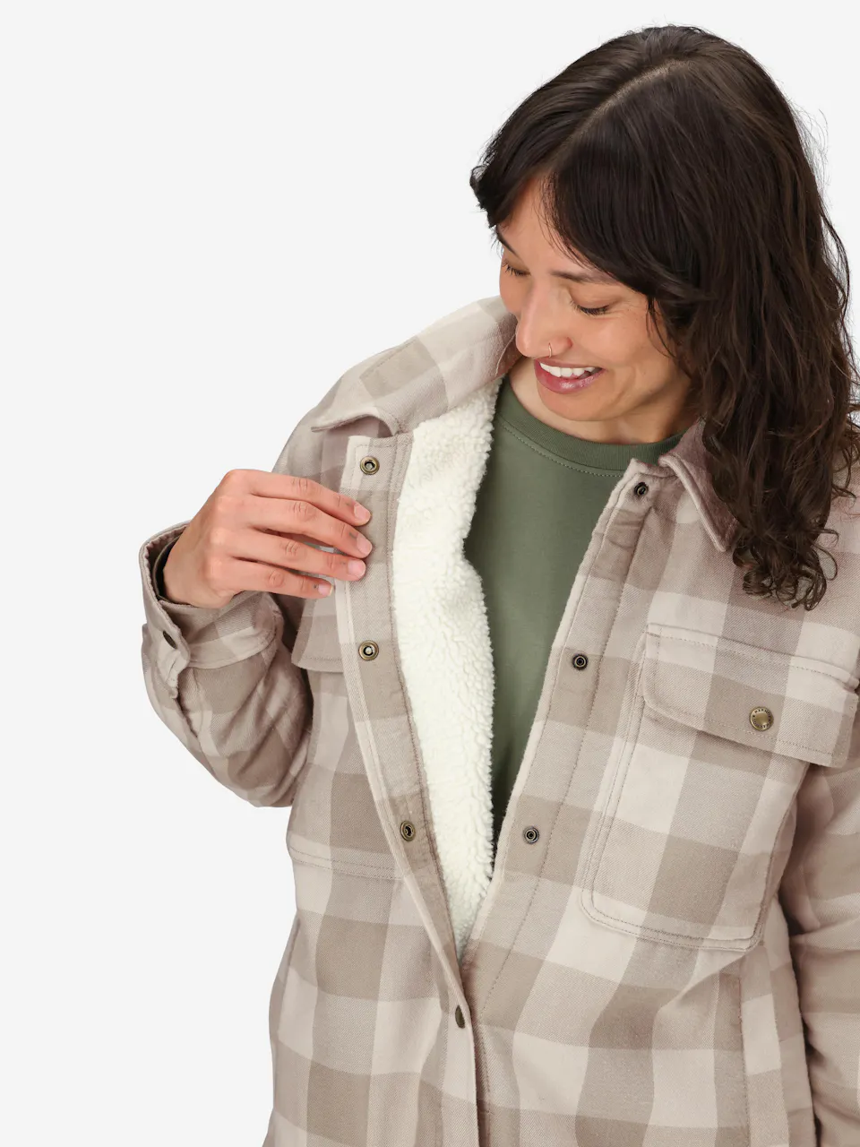 Wm's Ridgefield Sherpa Flannel Jacket