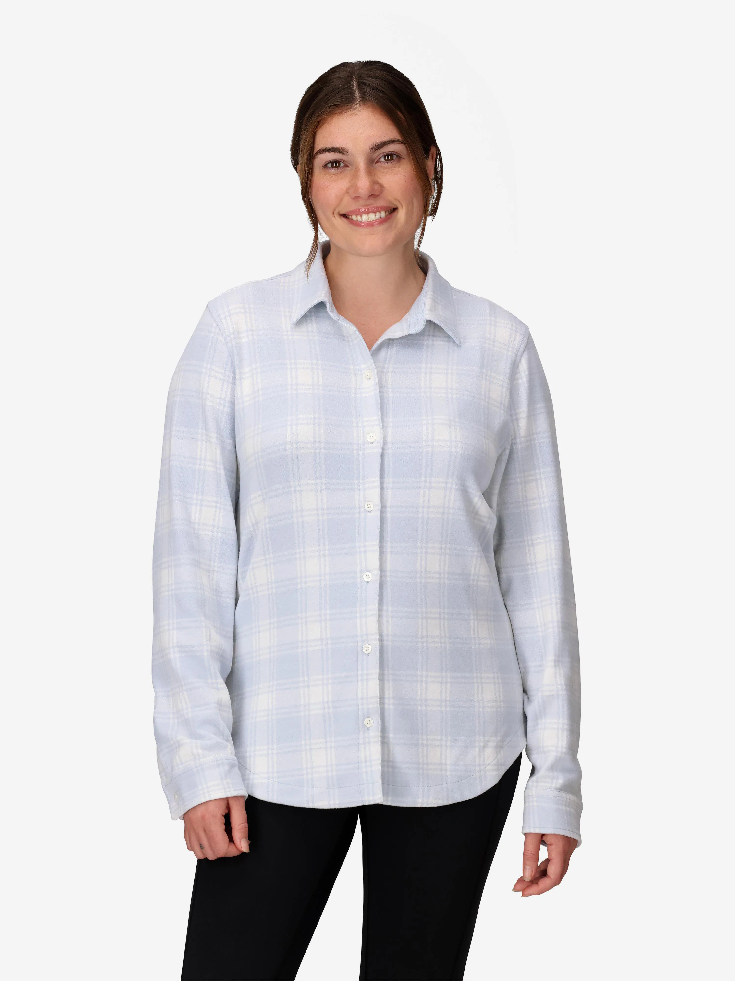 Women's Alpine Haven Soft Stretch Knit Flannel Long-Sleeve Shirt (Fall 2025)
