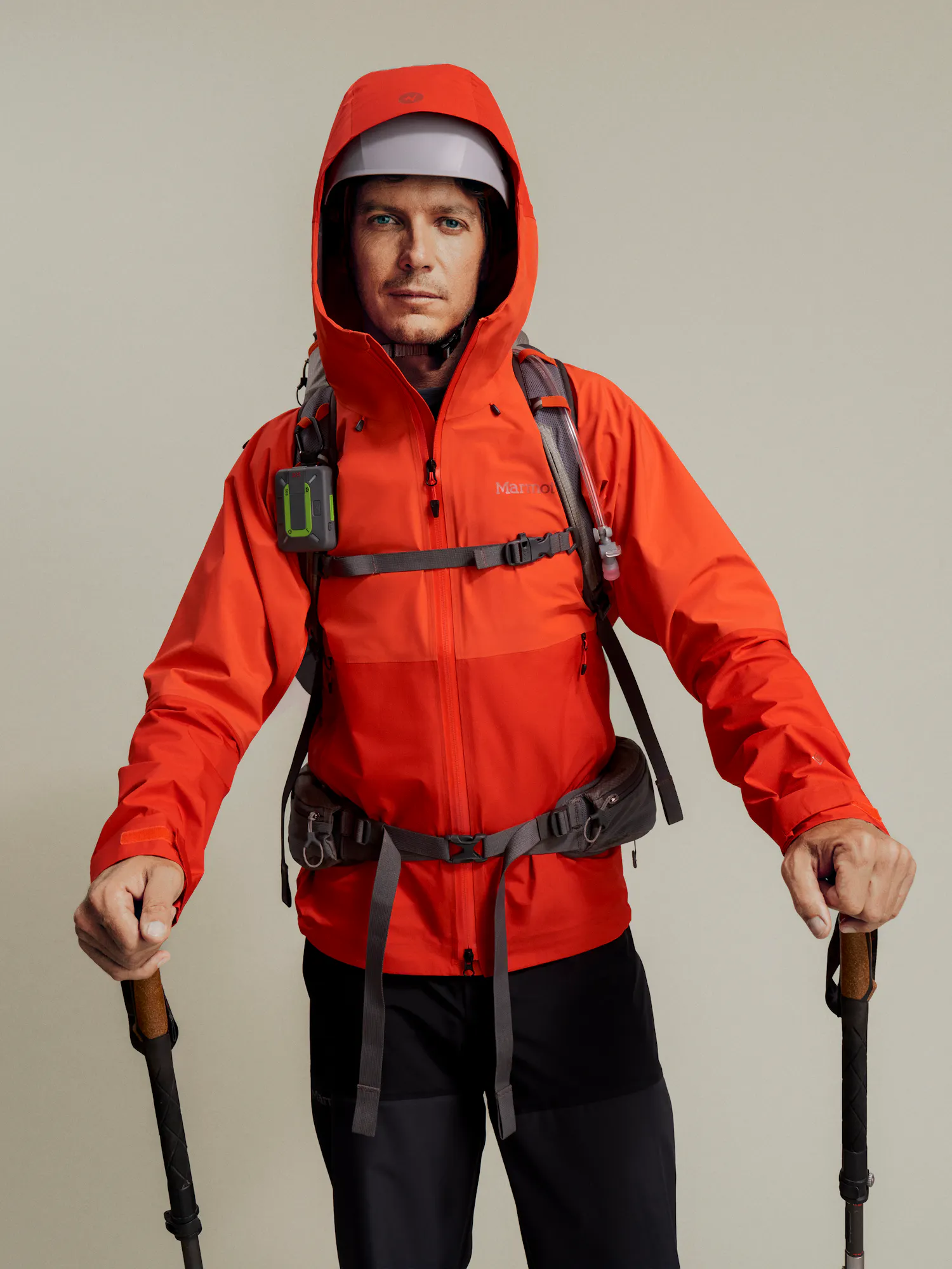 Marmot Men's Seeker GORE-TEX® C-Knit Rain Jacket (Fall 2025) in Red Sun