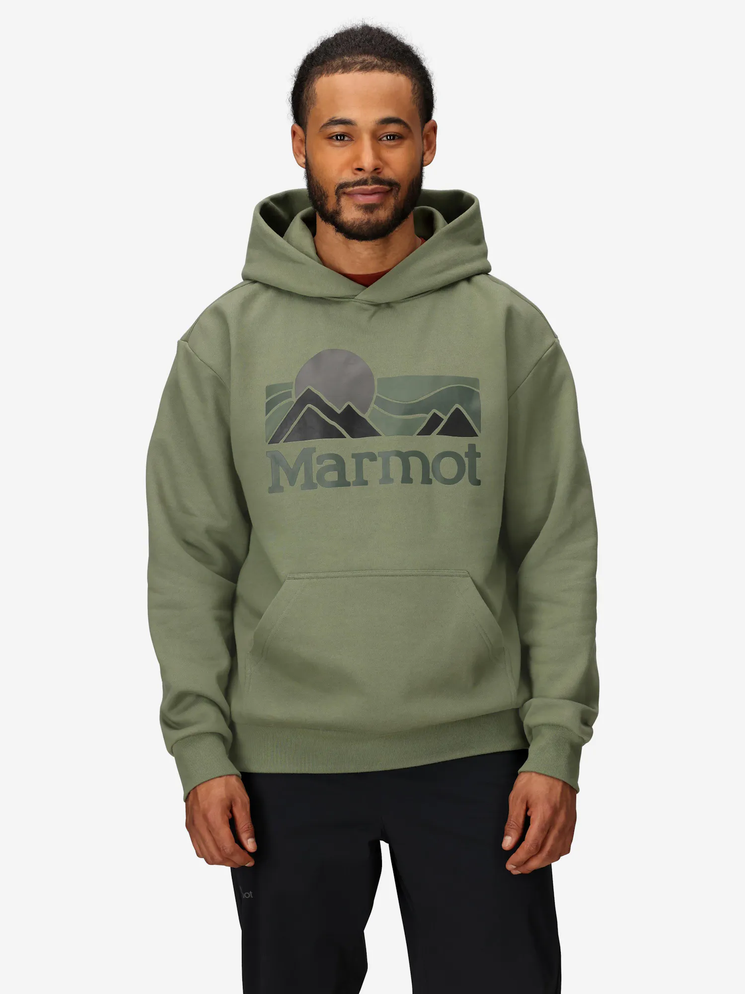 Marmot Coastal Hoodie (Fall 2025) Shirt in Olive Grove | Cotton