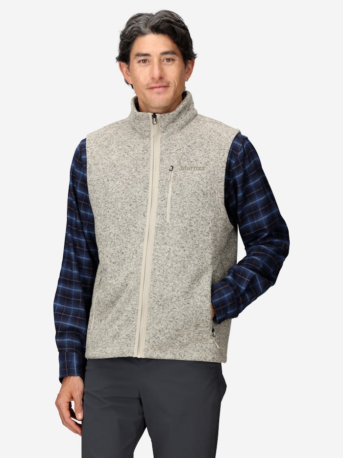 Men's Drop Line Sweater Fleece Vest