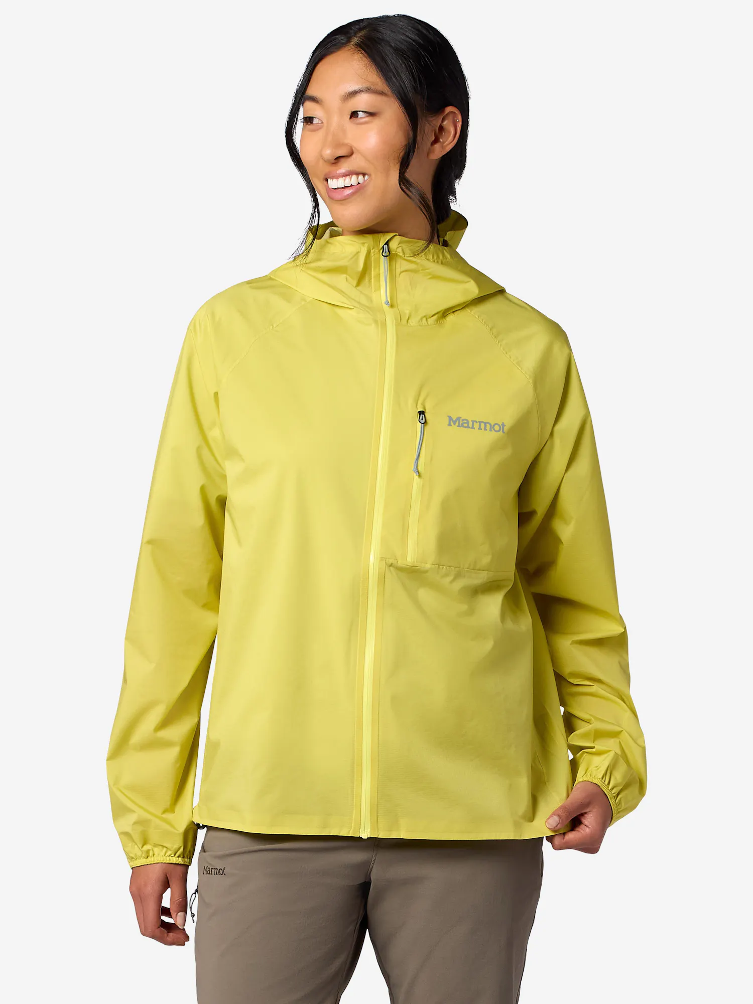 Marmot Women's Superalloy Bio Rain Jacket in Limelight