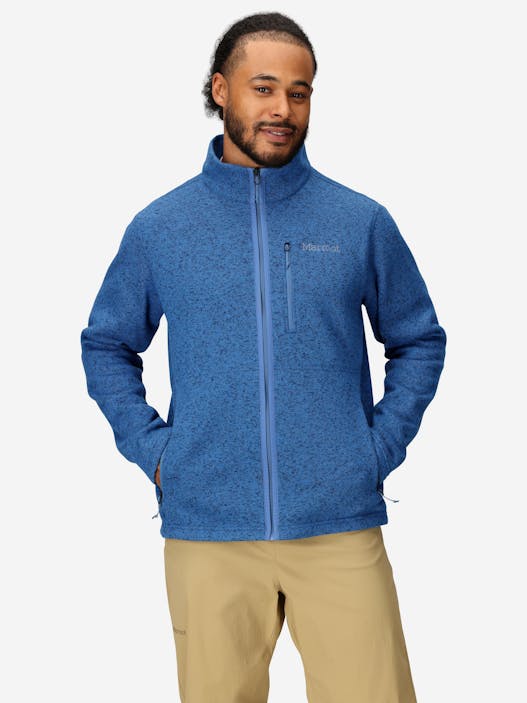Men's Drop Line Sweater Fleece Full-Zip Jacket