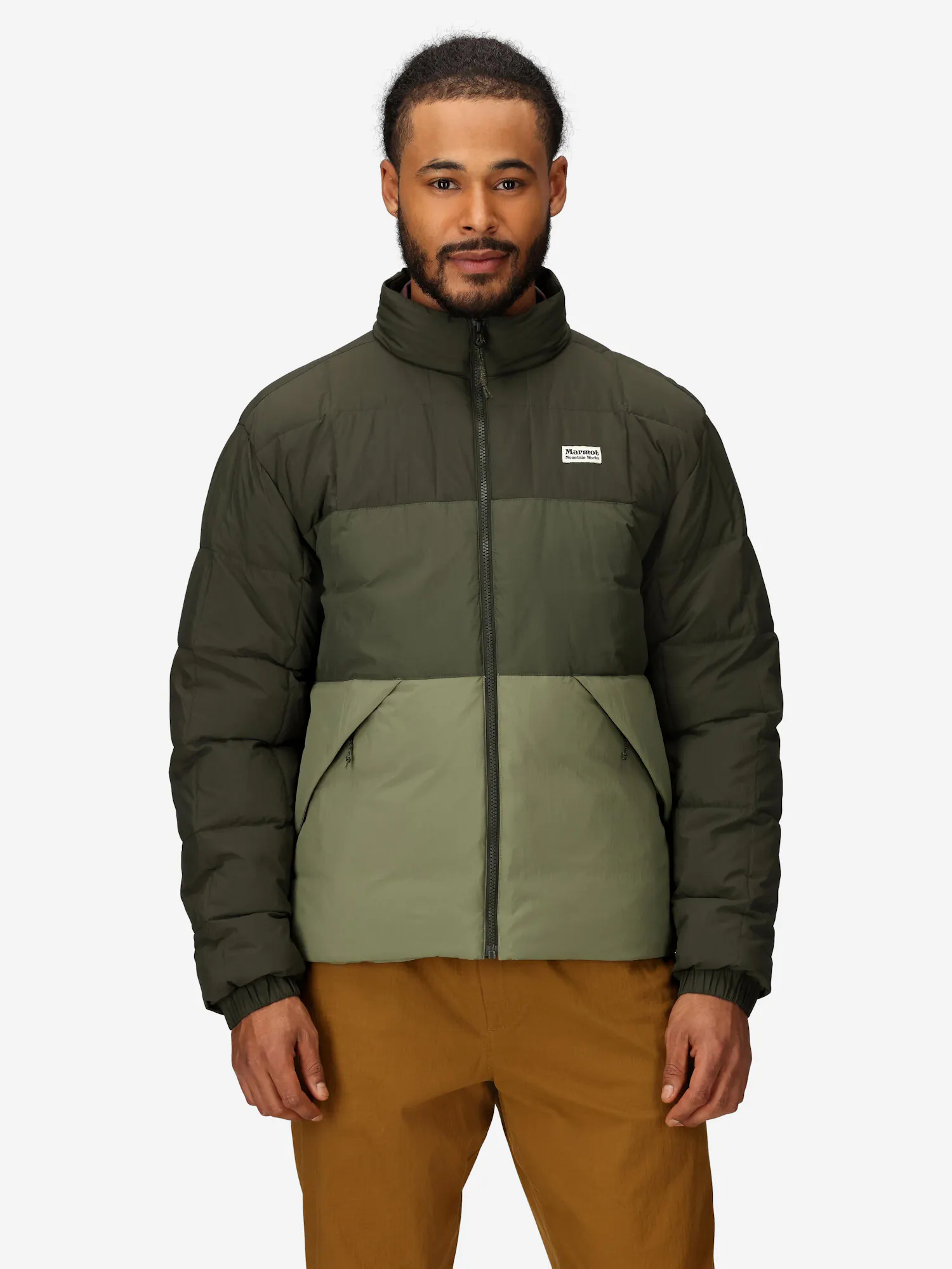 Marmot Men's Ares Down Jacket (Fall 2025) in Rosin Green/Nori/Olive Grove