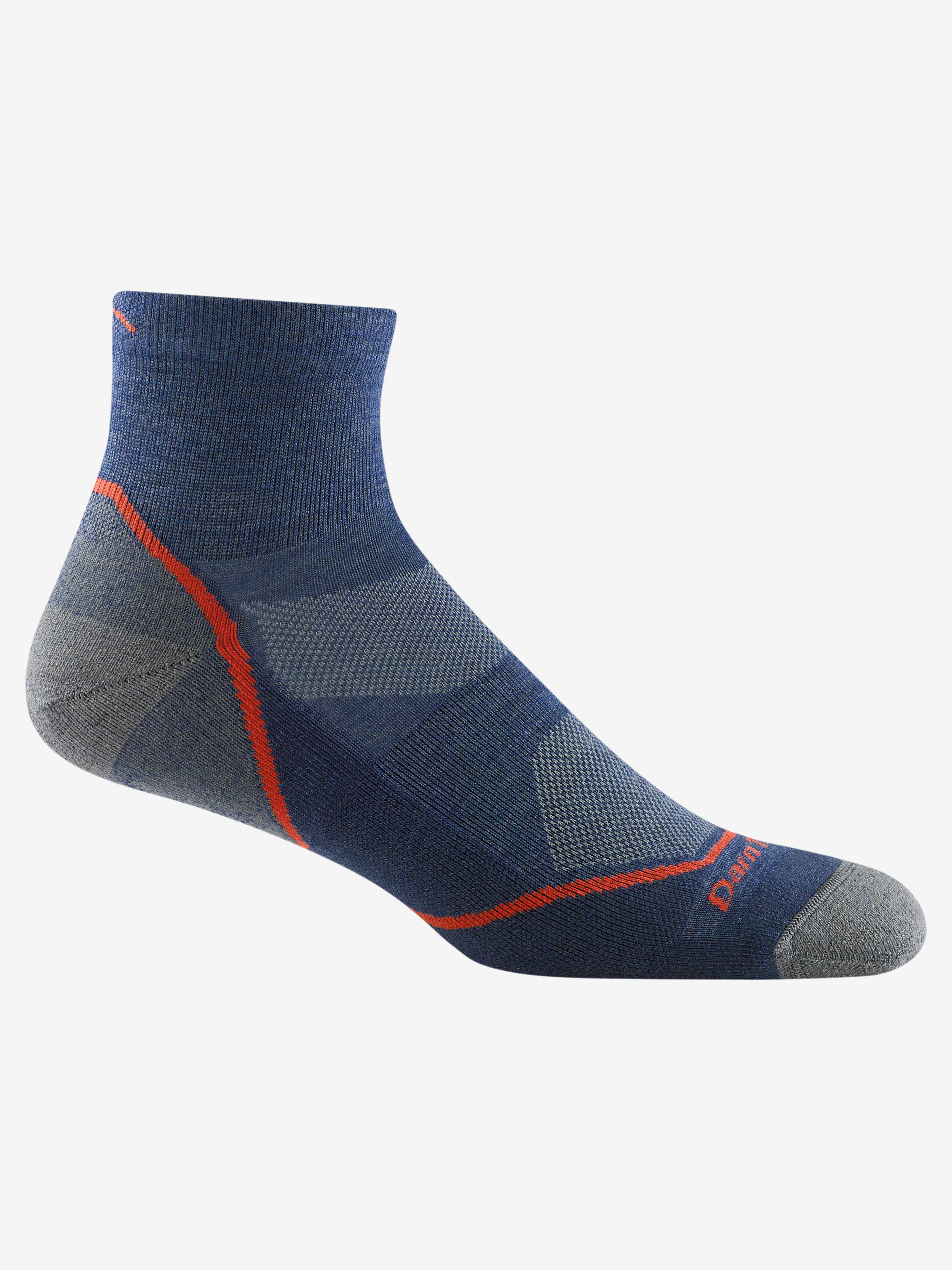 Men's Light Hiker 1/4 Lightweight with Cushion Hiking Socks