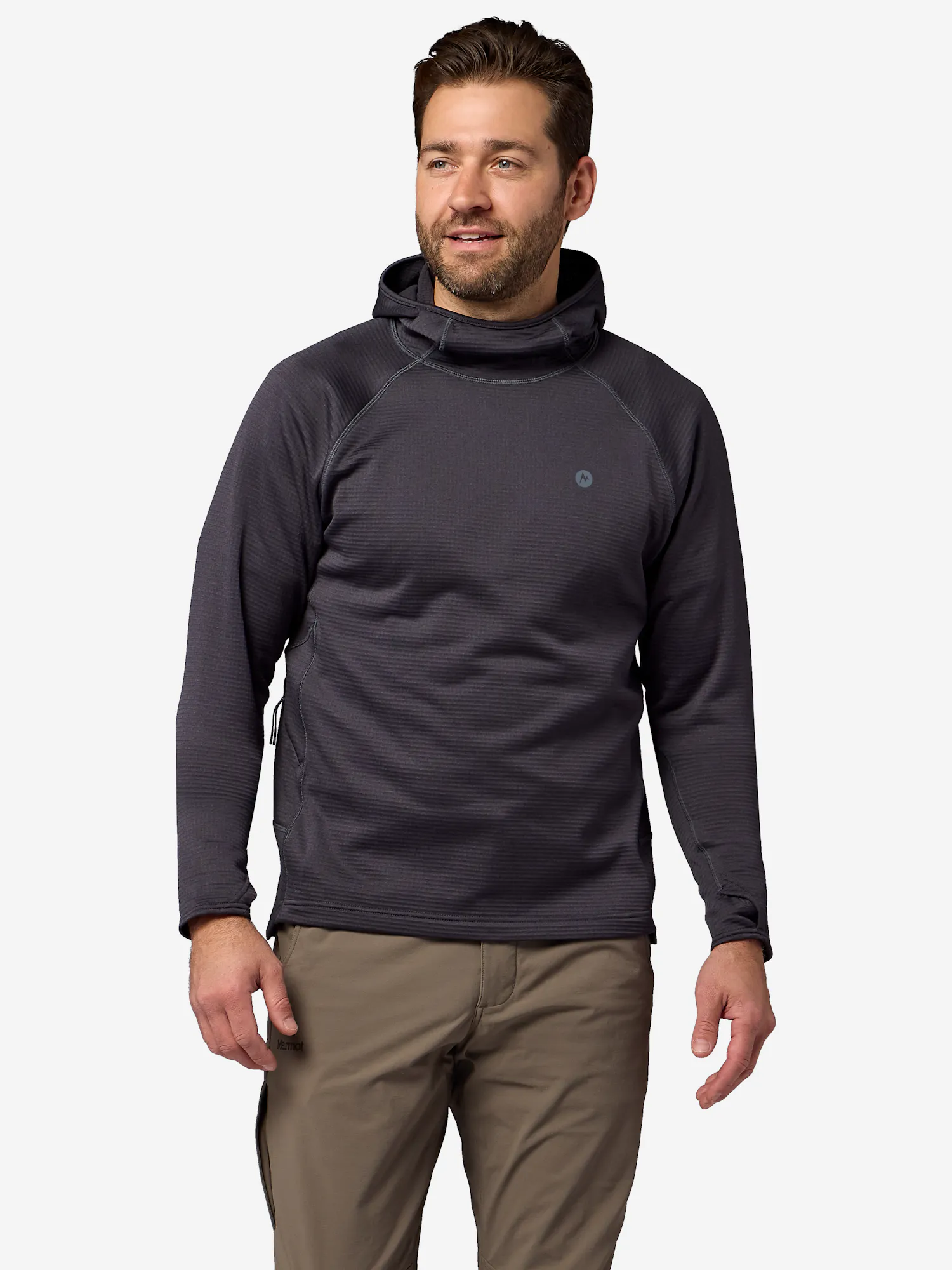 Marmot Men's Dias Ridge Hoodie Shirt in Blackened