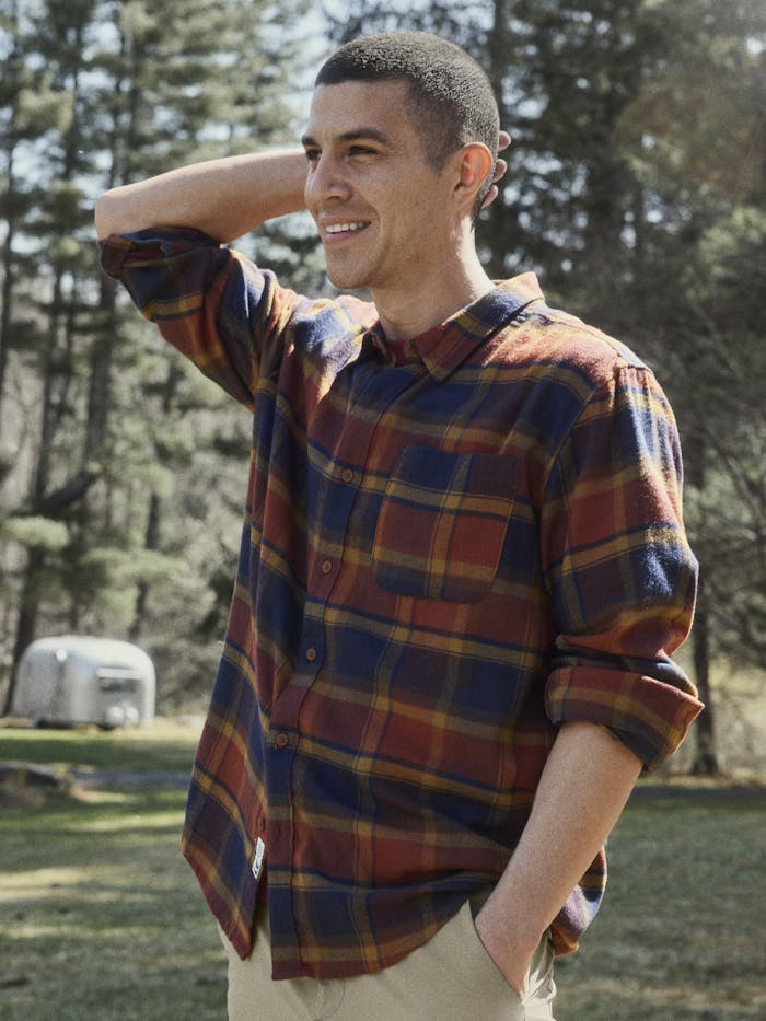 Men's Rush Creek Lightweight Flannel Long-Sleeve Shirt
