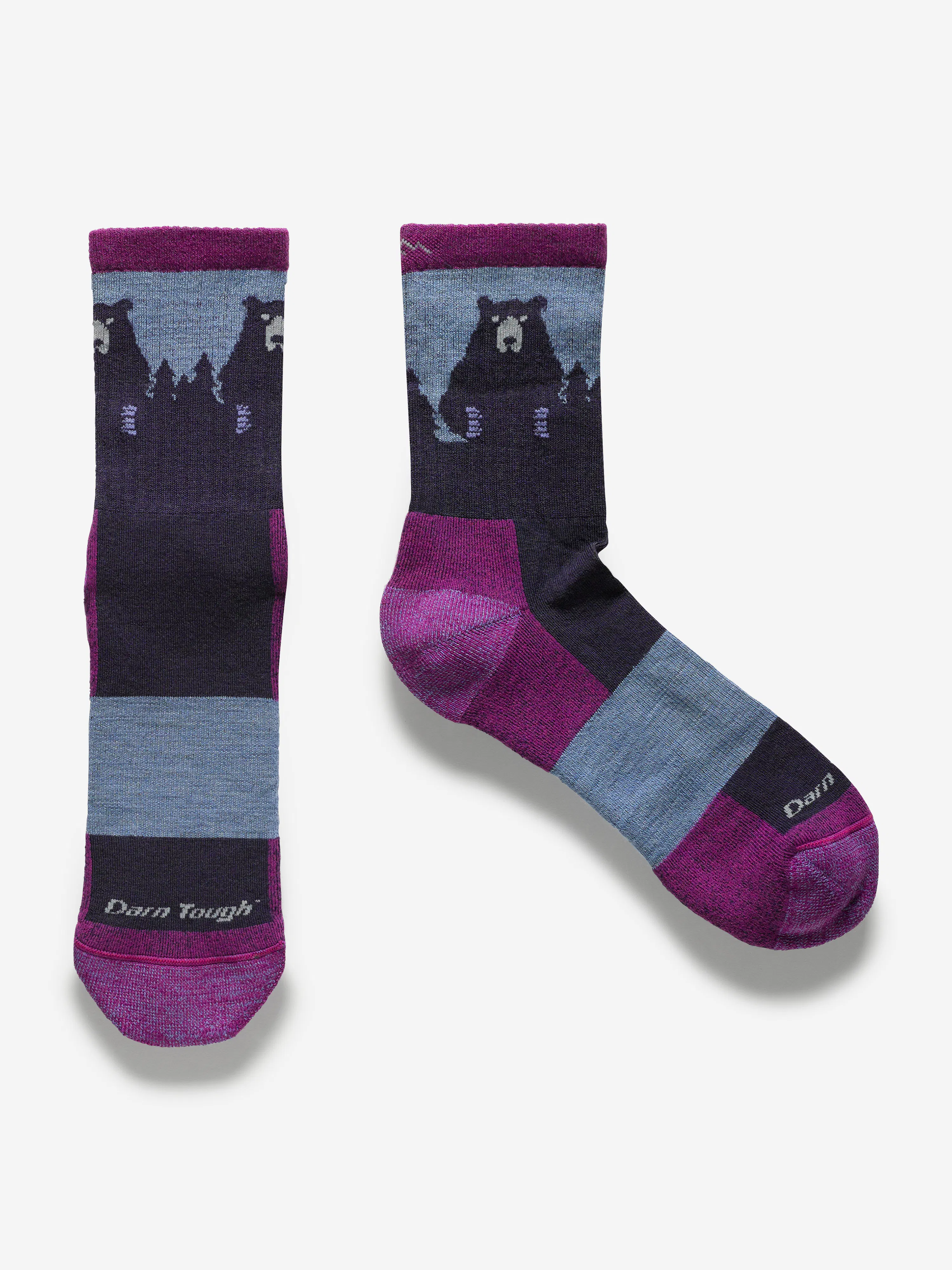 Darn Tough Women's Bear Town Micro Crew Lightweight Hiking Socks