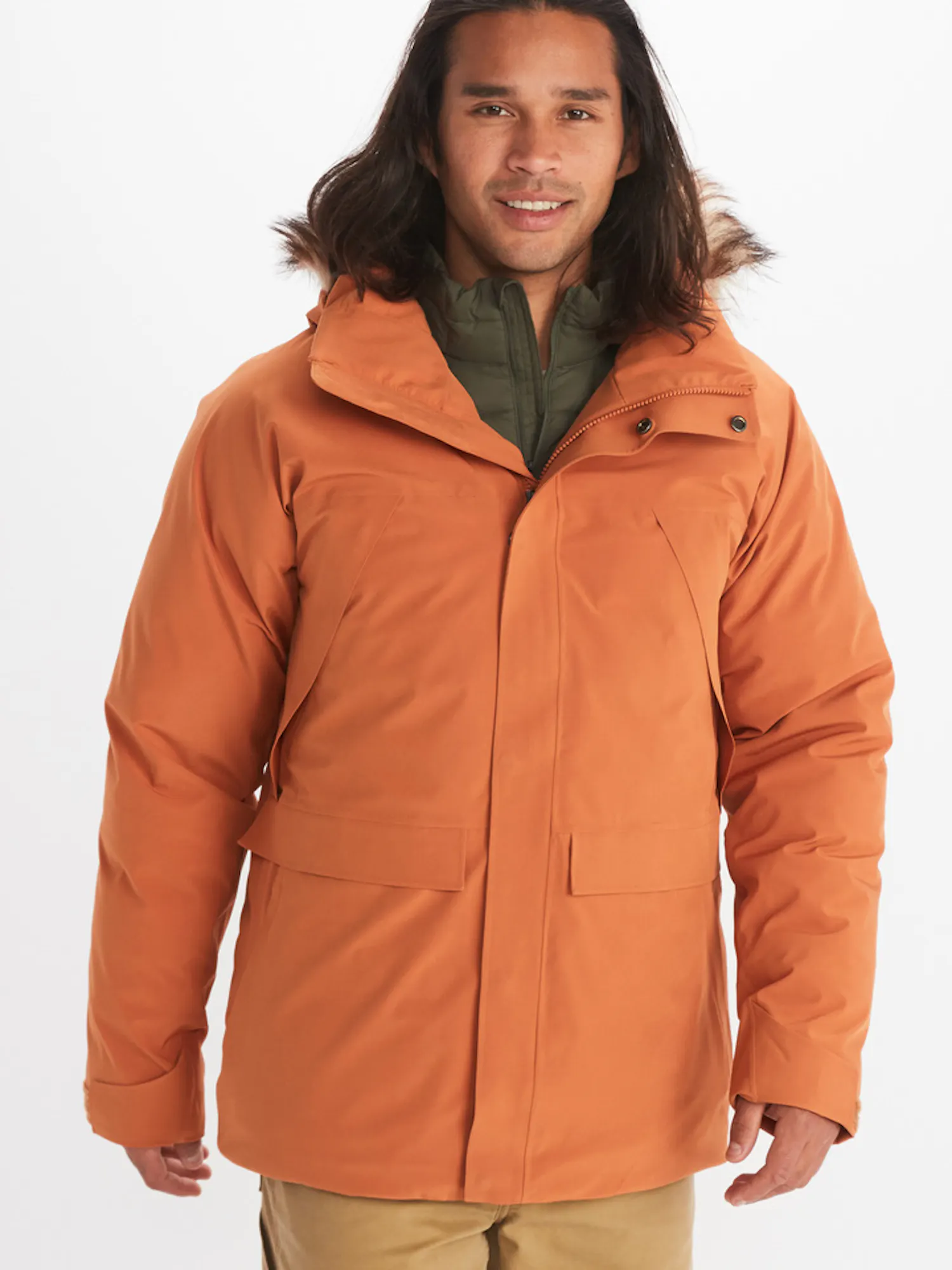 Marmot Men's Yukon II Parka Jacket in Copper