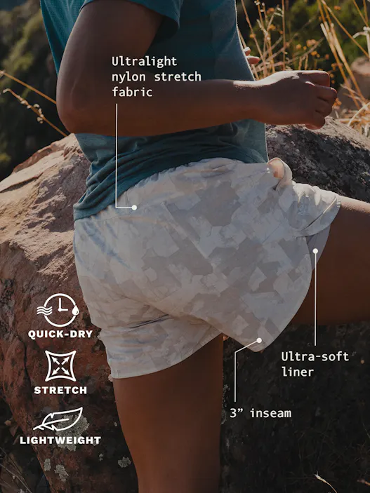 Women's Unpaved Lined Active Short 3"