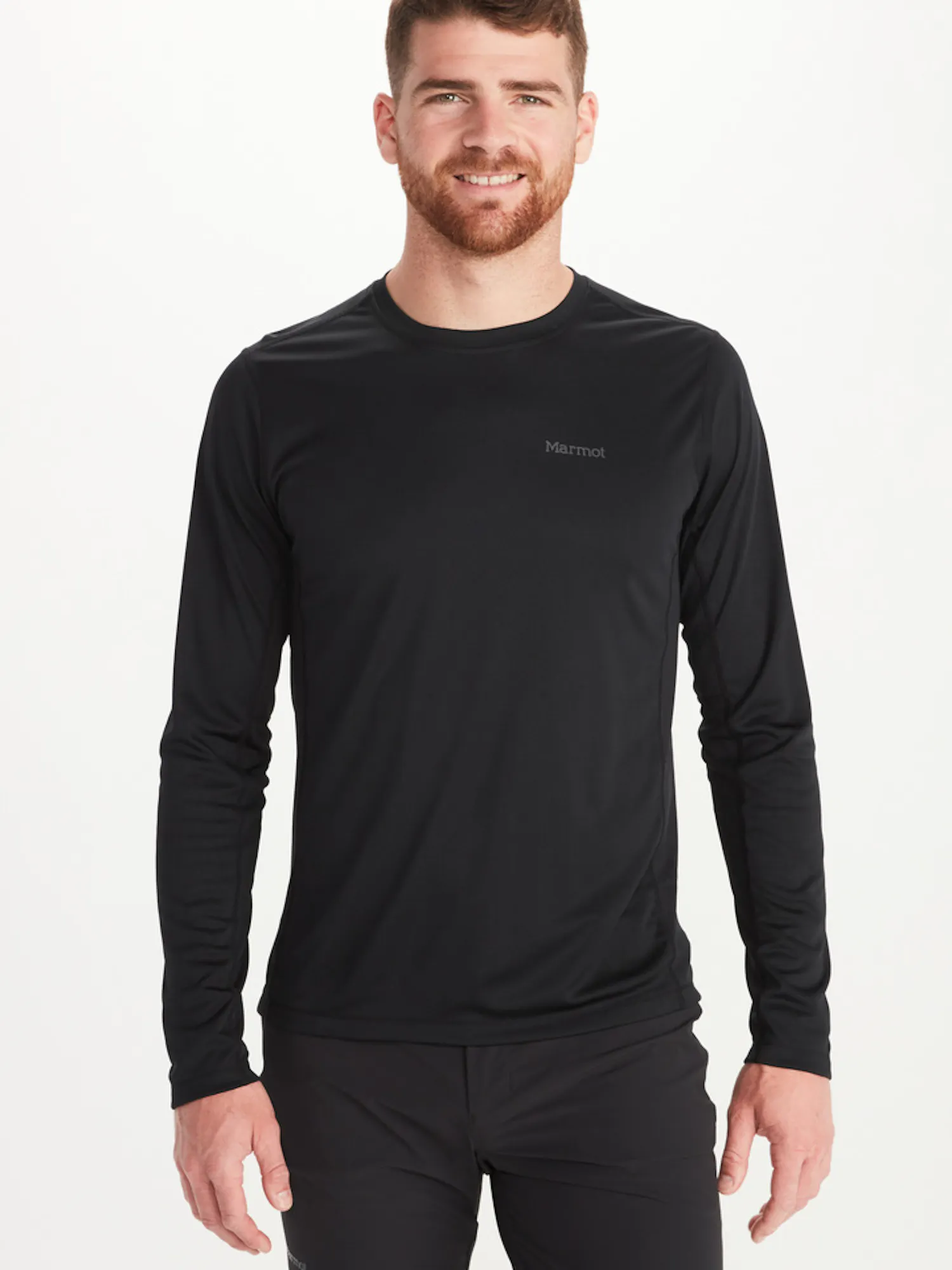 Marmot Men's Windridge Long-Sleeve T-Shirt in Black