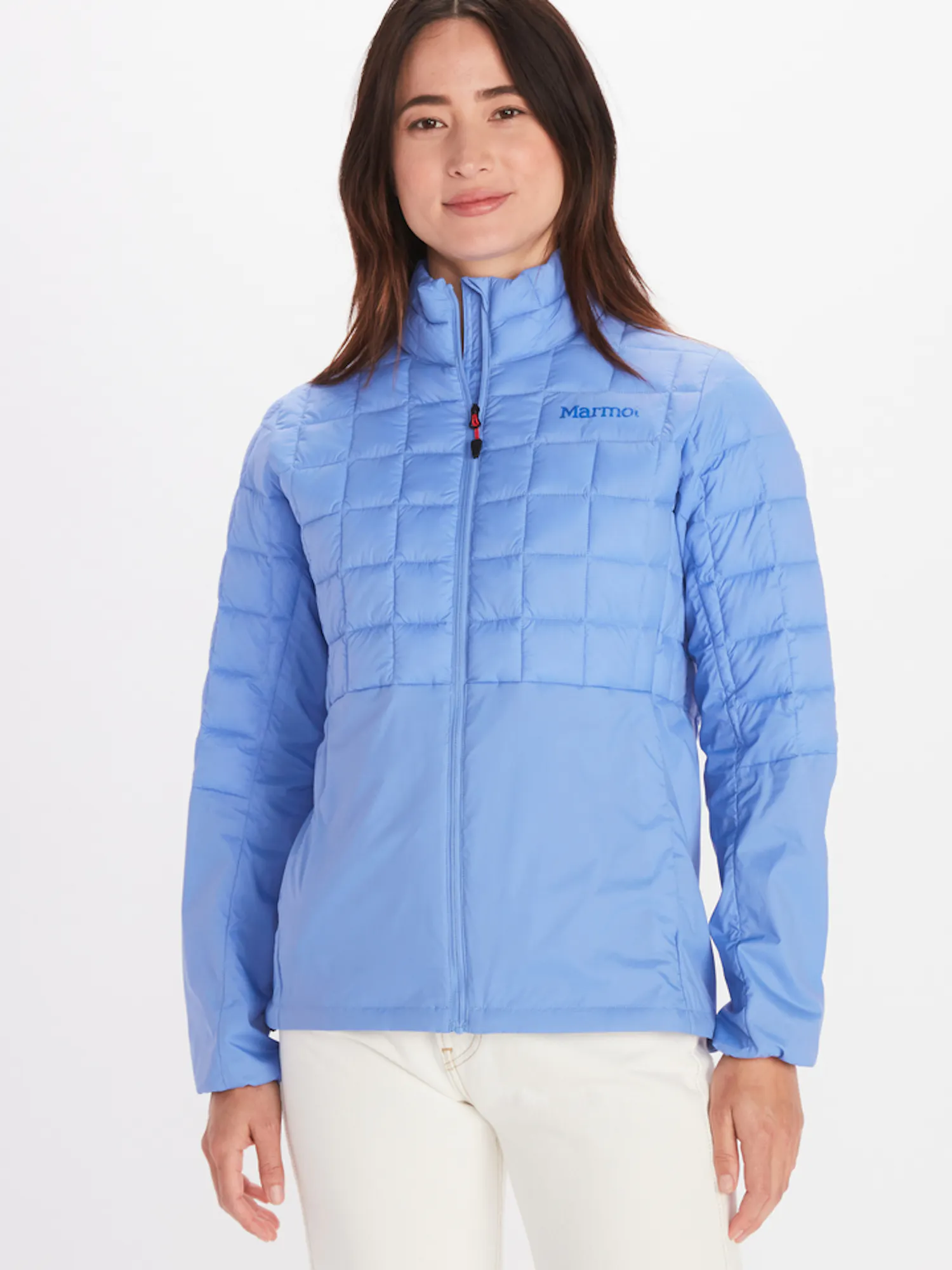 Marmot Women's Echo Featherless Hybrid Jacket in Getaway Blue