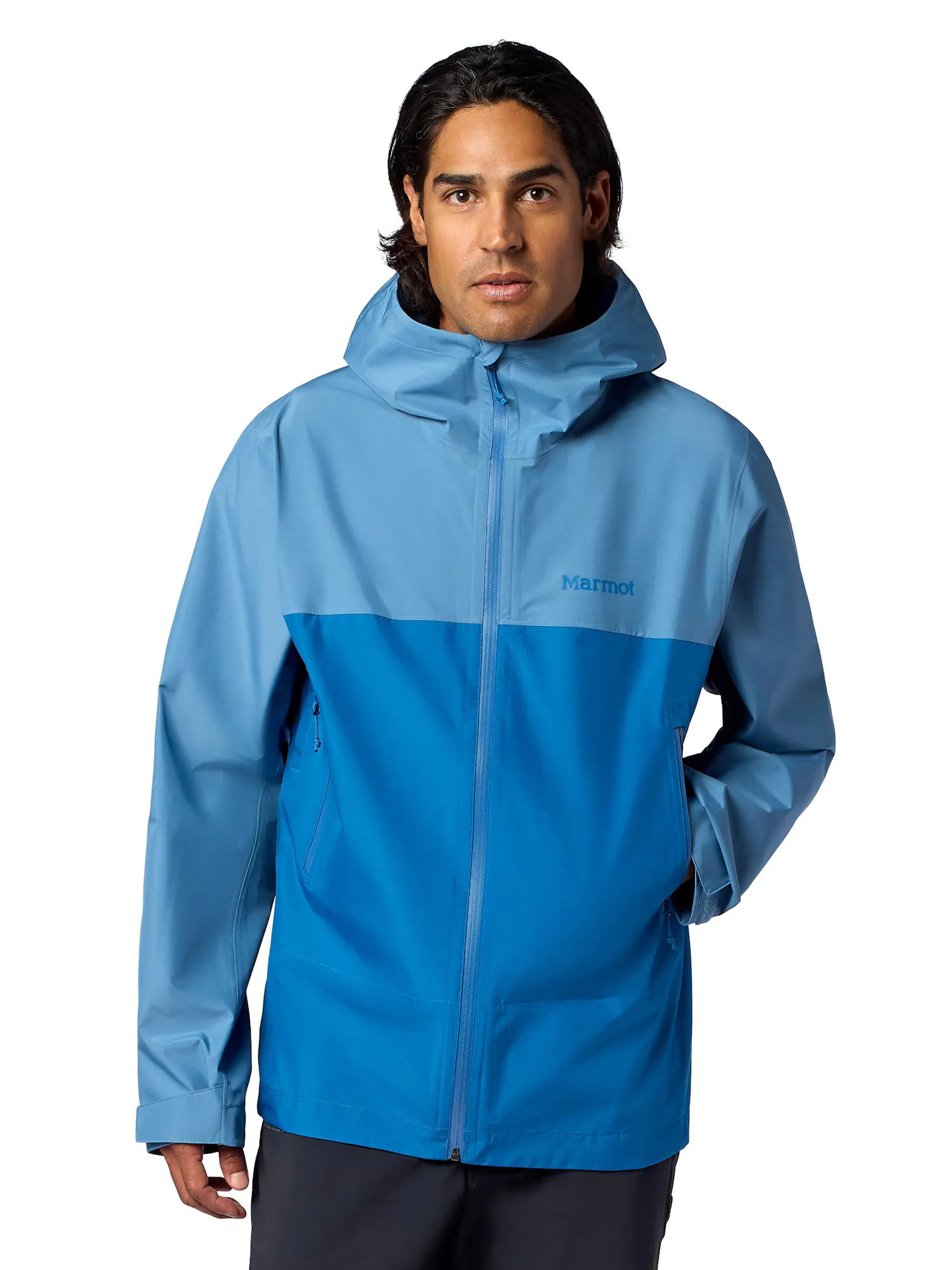 Marmot Men's Minimalist Pertex® Rain Jacket in Summer Storm/ Nautical Blue