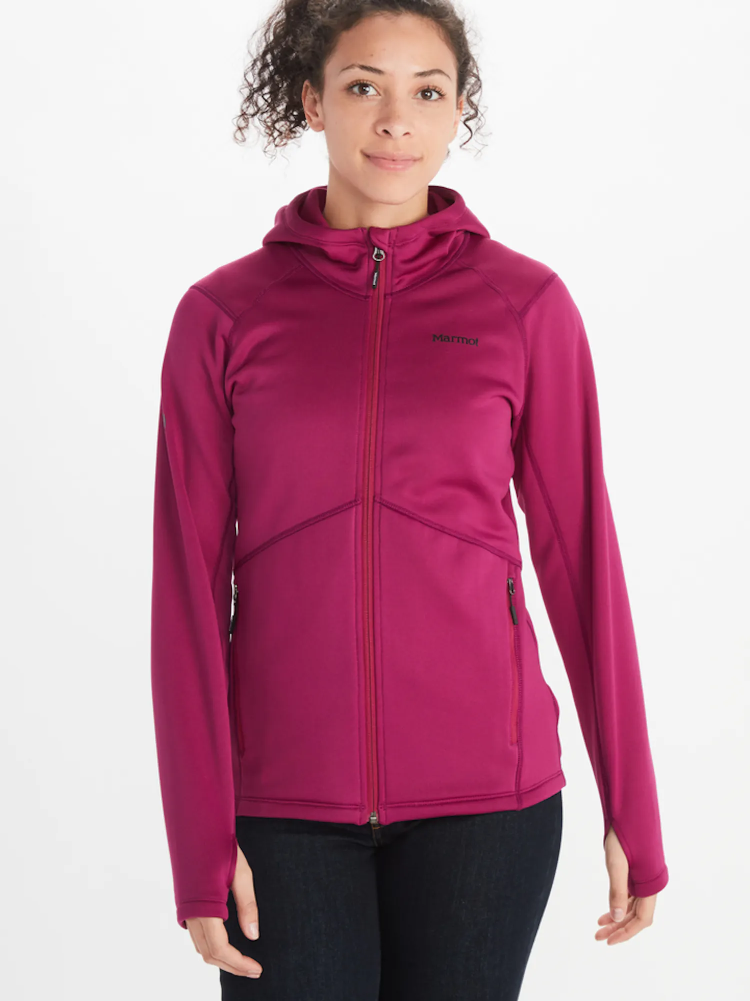 Marmot Women's Olden Polartec® Hoody in Wild Rose