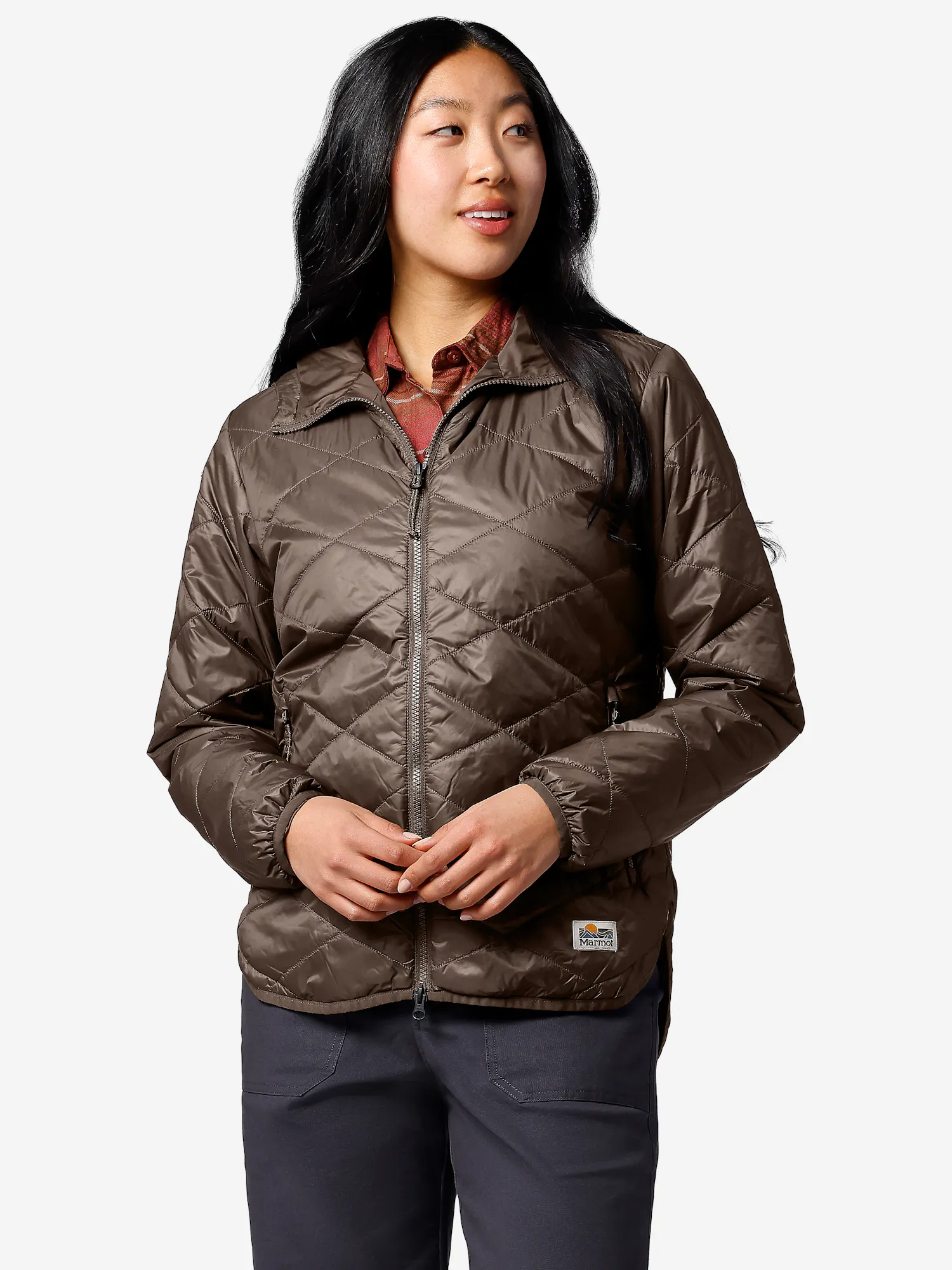 Marmot Women's Onward Insulated Hoody in Hickory Nut