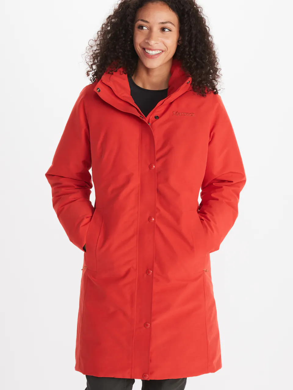 woman posing in outdoor clothing