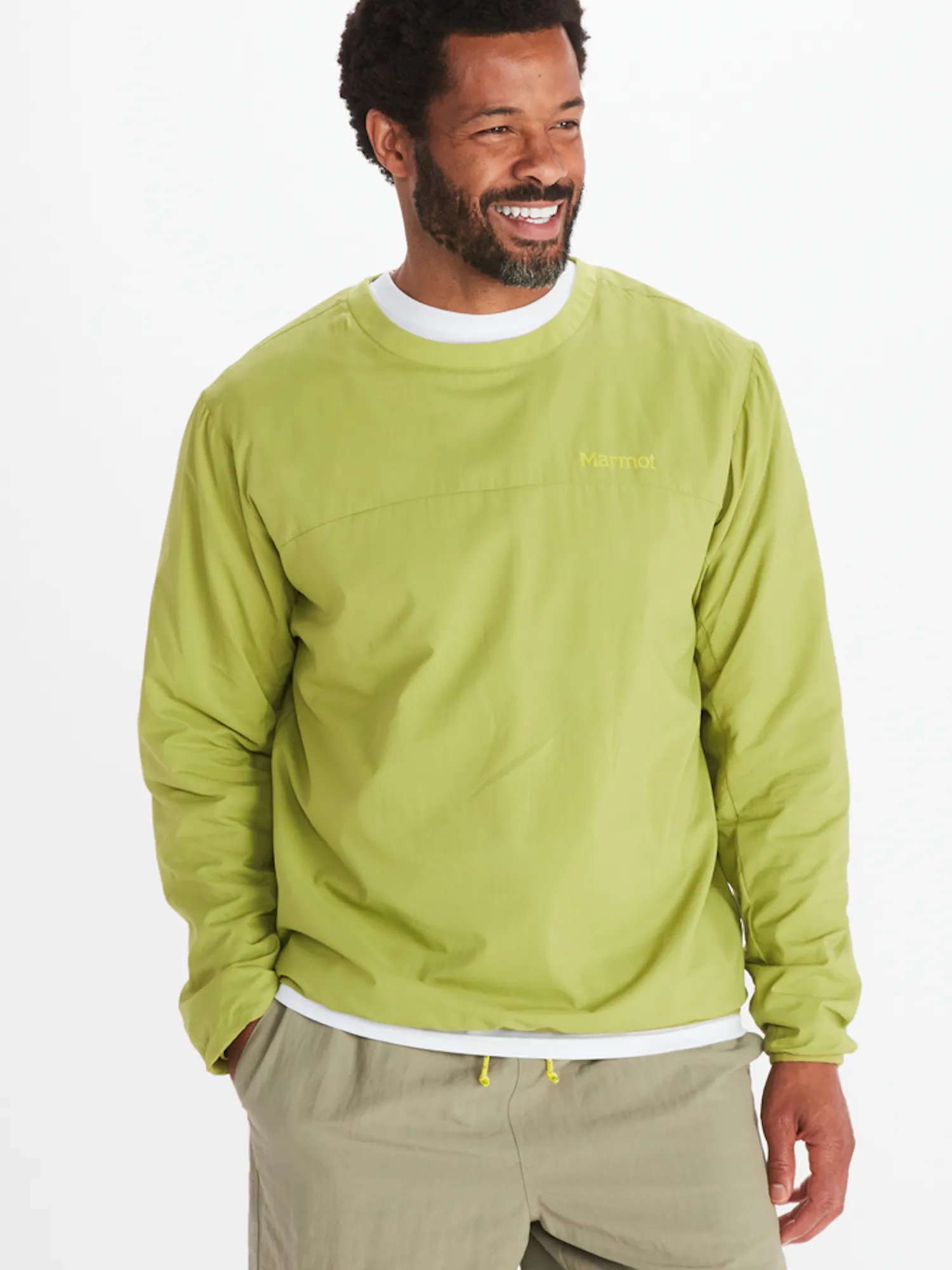 Marmot Men's Alt HB Pullover in Spinach Green