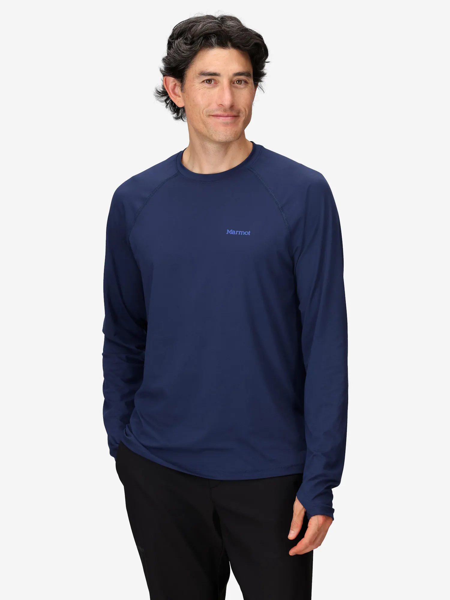 Marmot Men's Windridge UPF 50 Long-Sleeve T-Shirt in Arctic Navy
