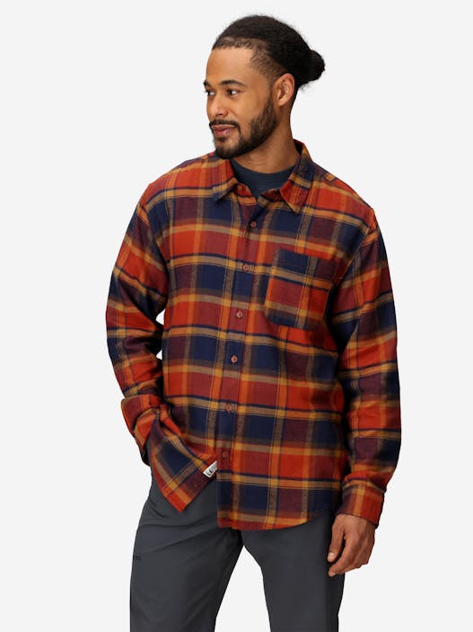 Men's Rush Creek Lightweight Flannel Long-Sleeve Shirt