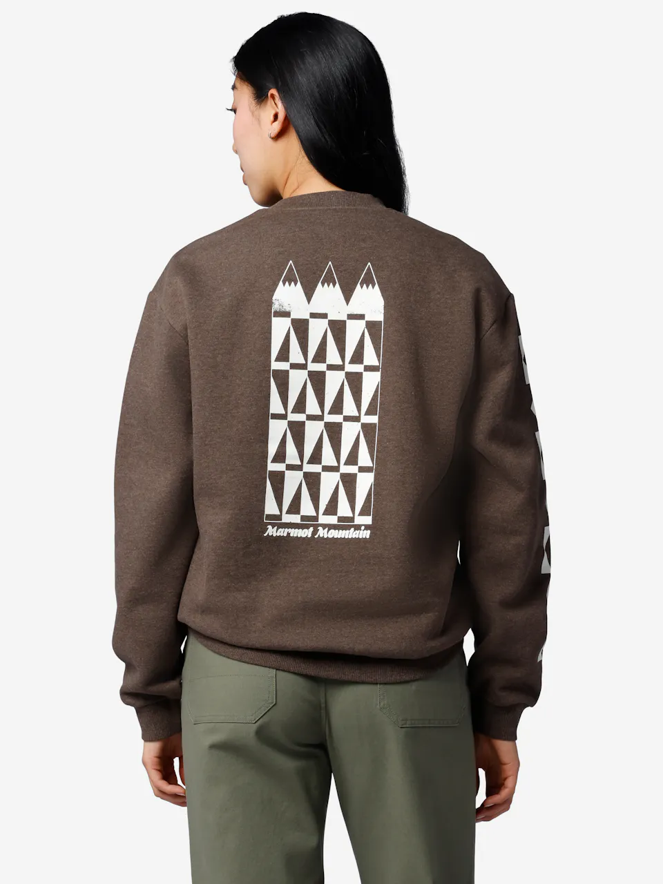 Wm's Mountain Geo Crew Sweatshirt