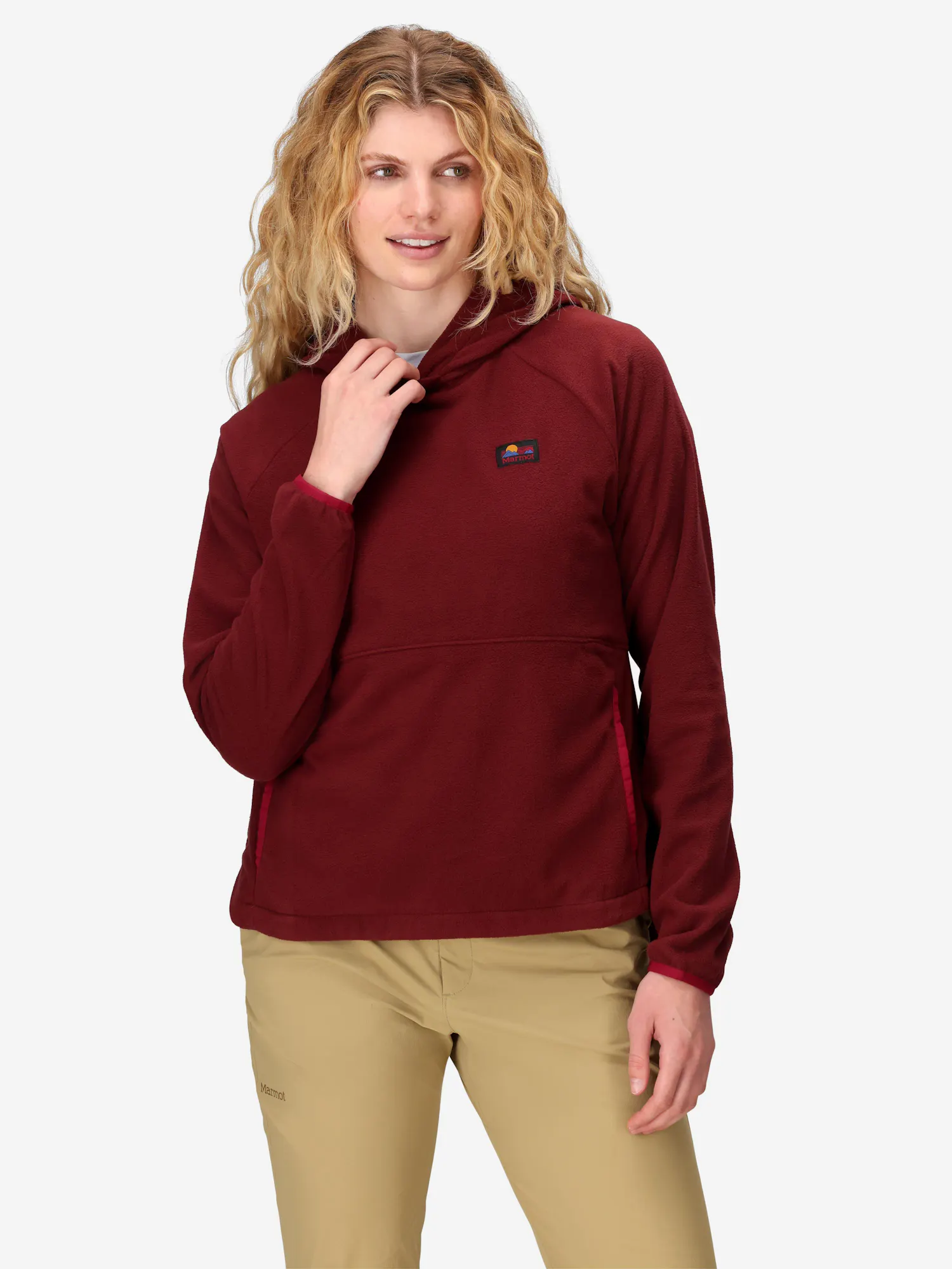 Marmot Women's Flagstone Ultra Soft Fleece Pullover Hoody (Fall 2025) in Acai Berry