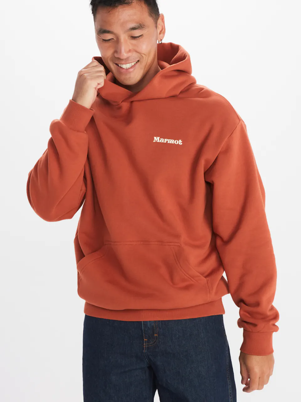 male model wearing assorted outdoor clothing and apparel