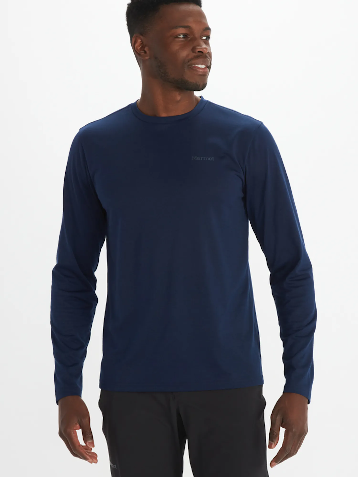 Marmot Men's Crossover Long-Sleeve T-Shirt in Arctic Navy