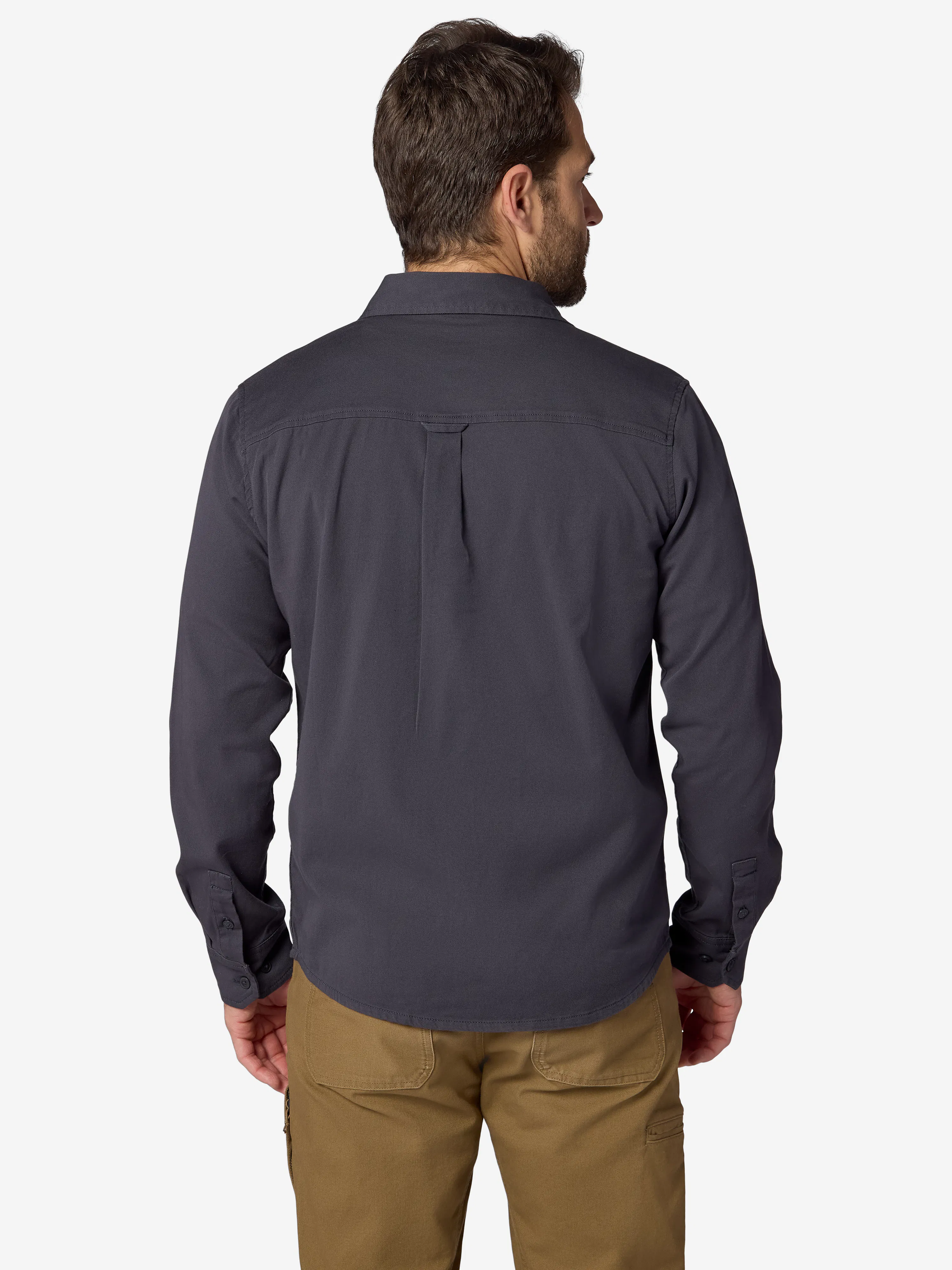 Men's Long-Sleeve Hidden Peaks Twill Button Down