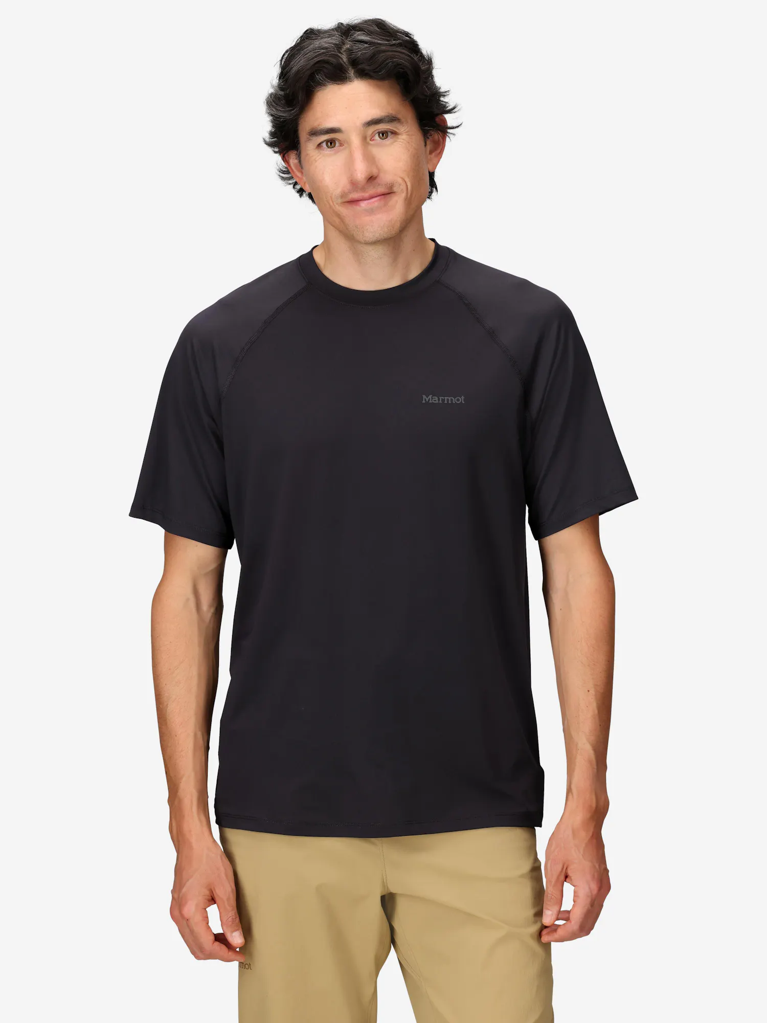 Marmot Men's Windridge UPF 50 Short-Sleeve T-Shirt in Black