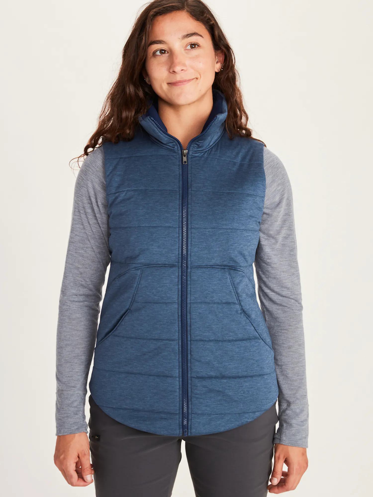 Marmot Women's Visita Insulated Vest in Arctic Navy Heather