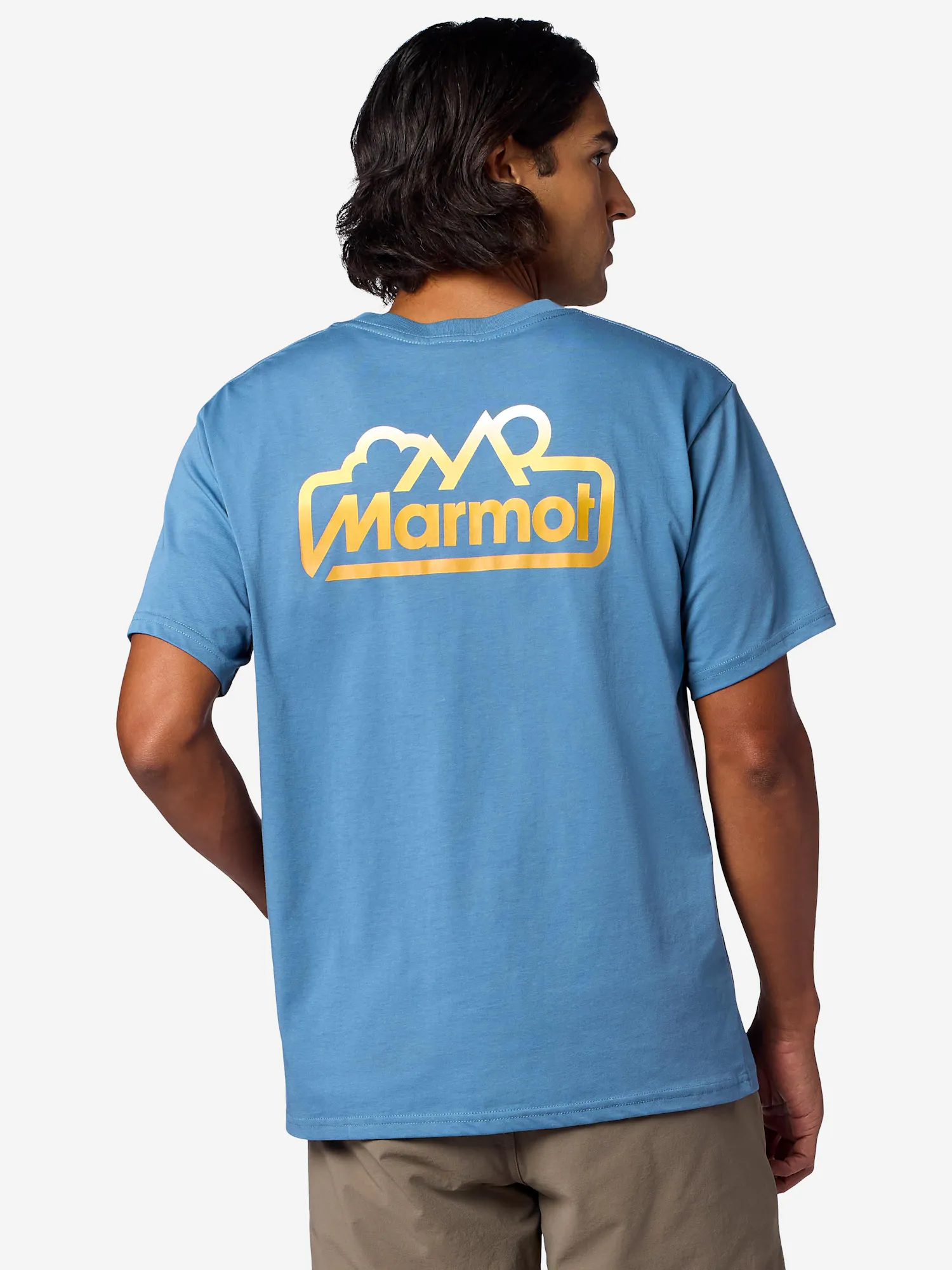 Marmot Men's For Life Short-Sleeve T-Shirt in Summer Storm | Recycled Cotton