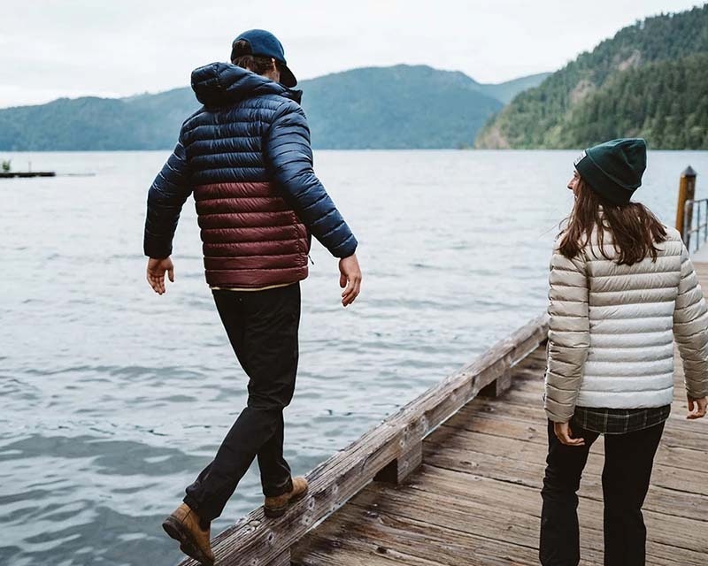 friends outdoor wearing assorted outdoor apparel