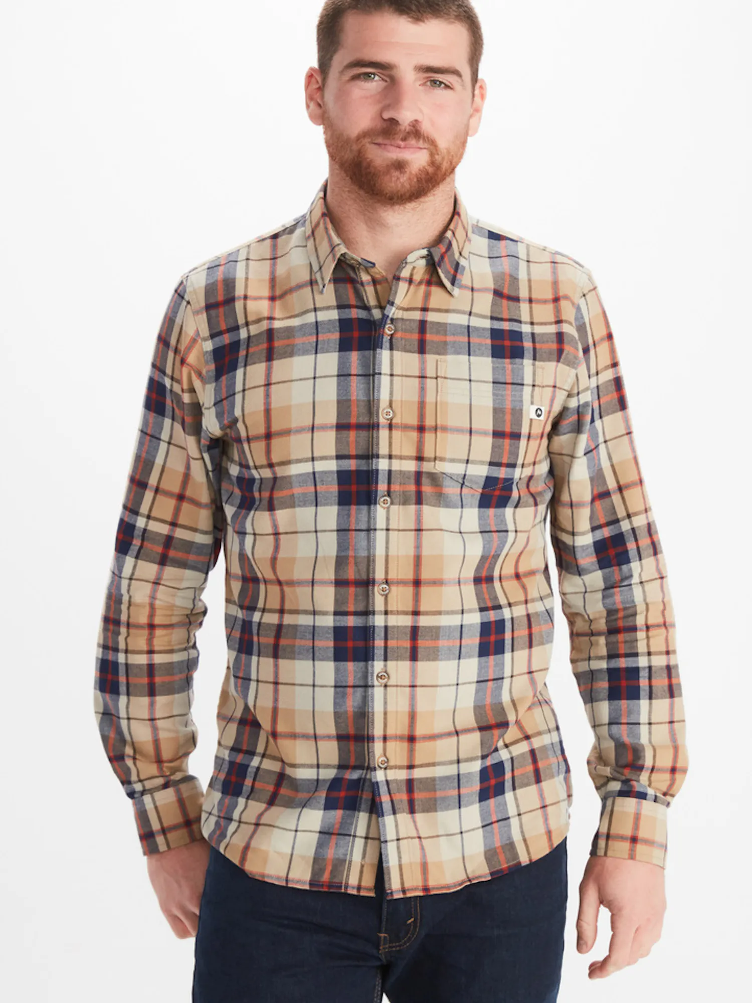 Marmot Men's Anderson Lightweight Flannel Shirt in Shetland | Cotton