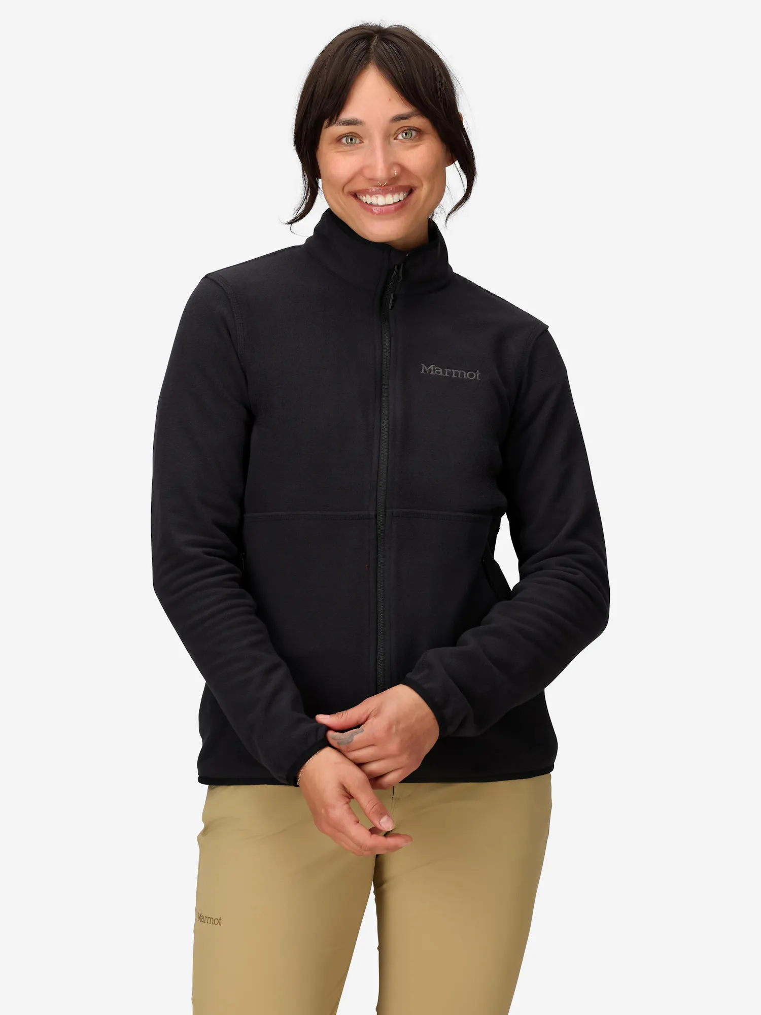 Marmot Women's Rocklin Fleece Full-Zip Jacket in Black
