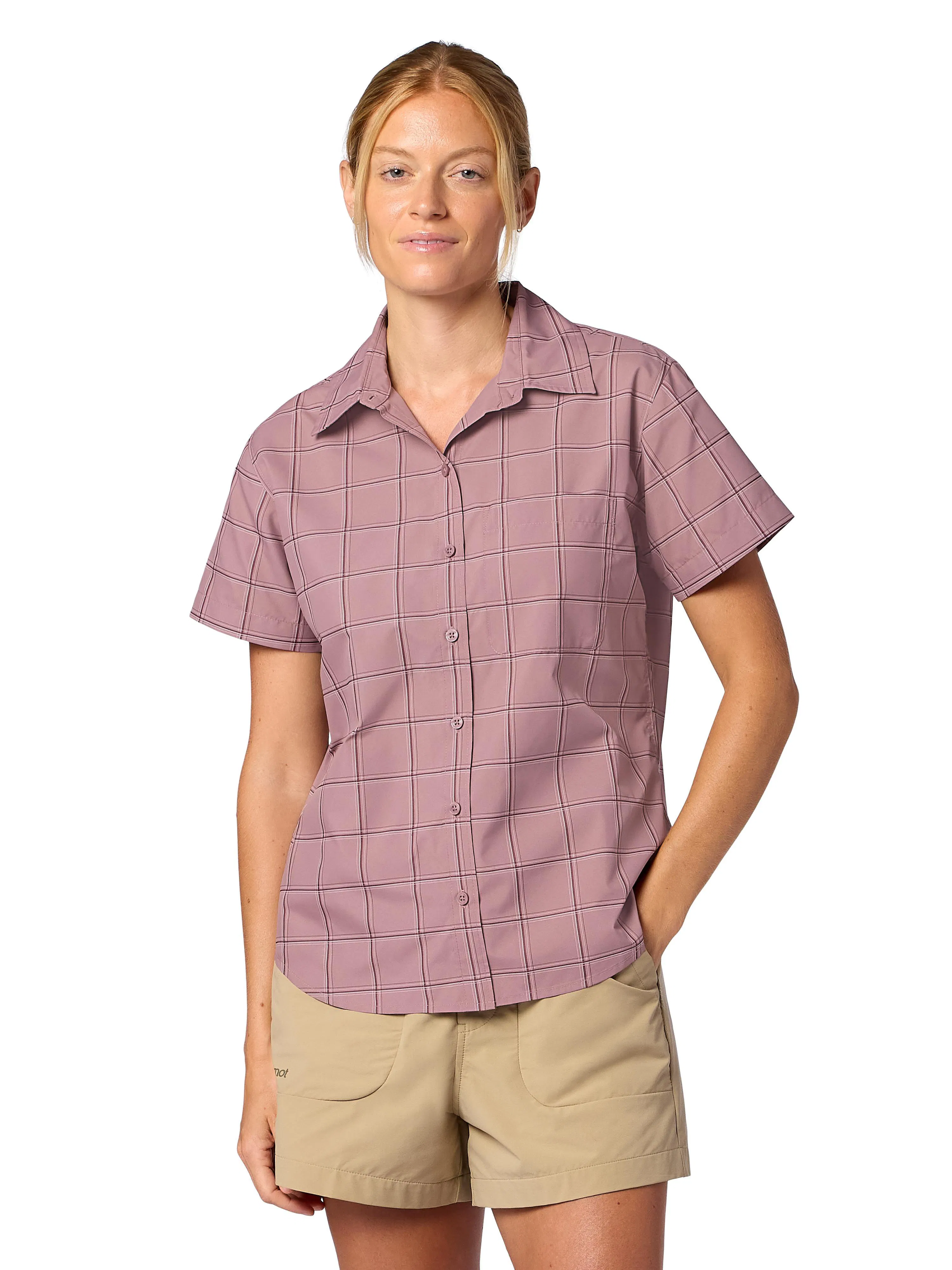 Light Mauve Off The Grid Plaid