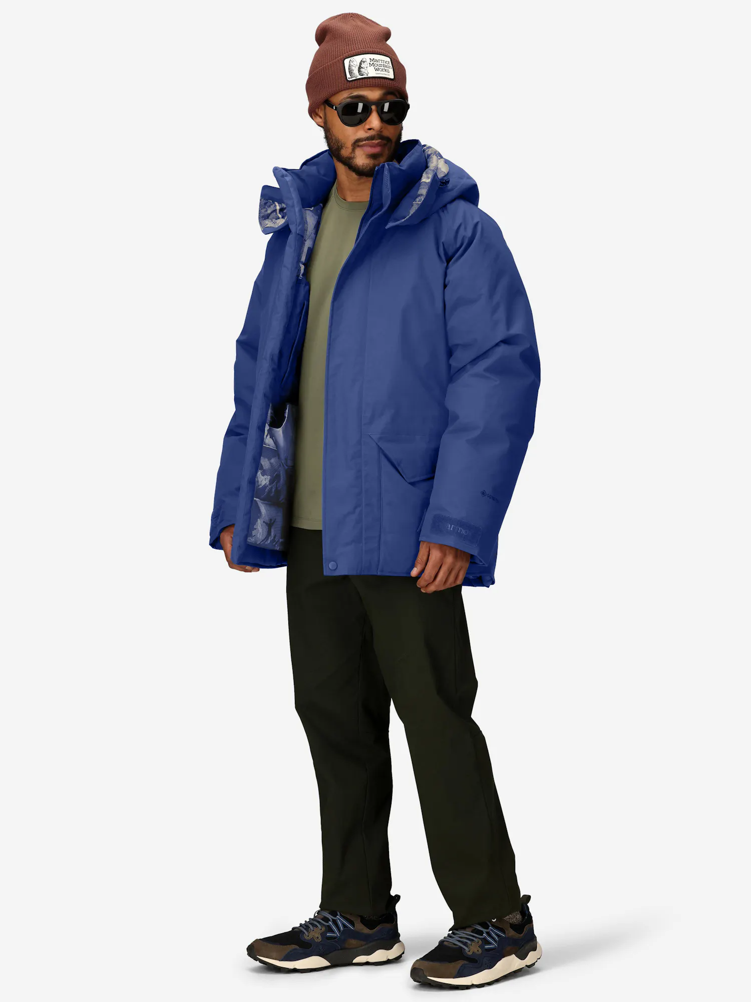 Marmot Men's GORE-TEX® Mammoth Down Parka (Fall 2025) Jacket in Oxide Blue/Oxide Blue Marmot Archives