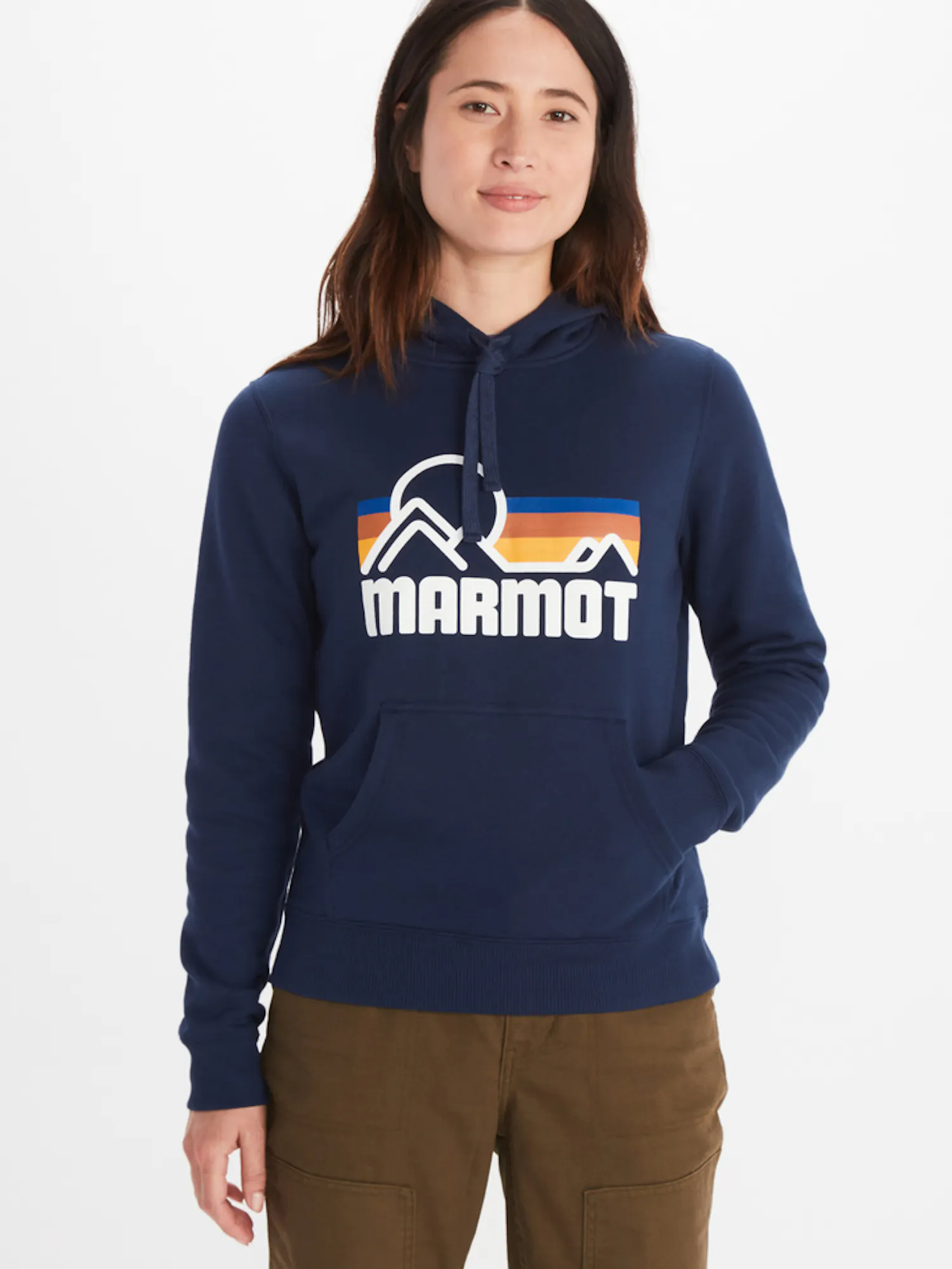 Marmot Women's Coastal Hoody in Arctic Navy | Cotton