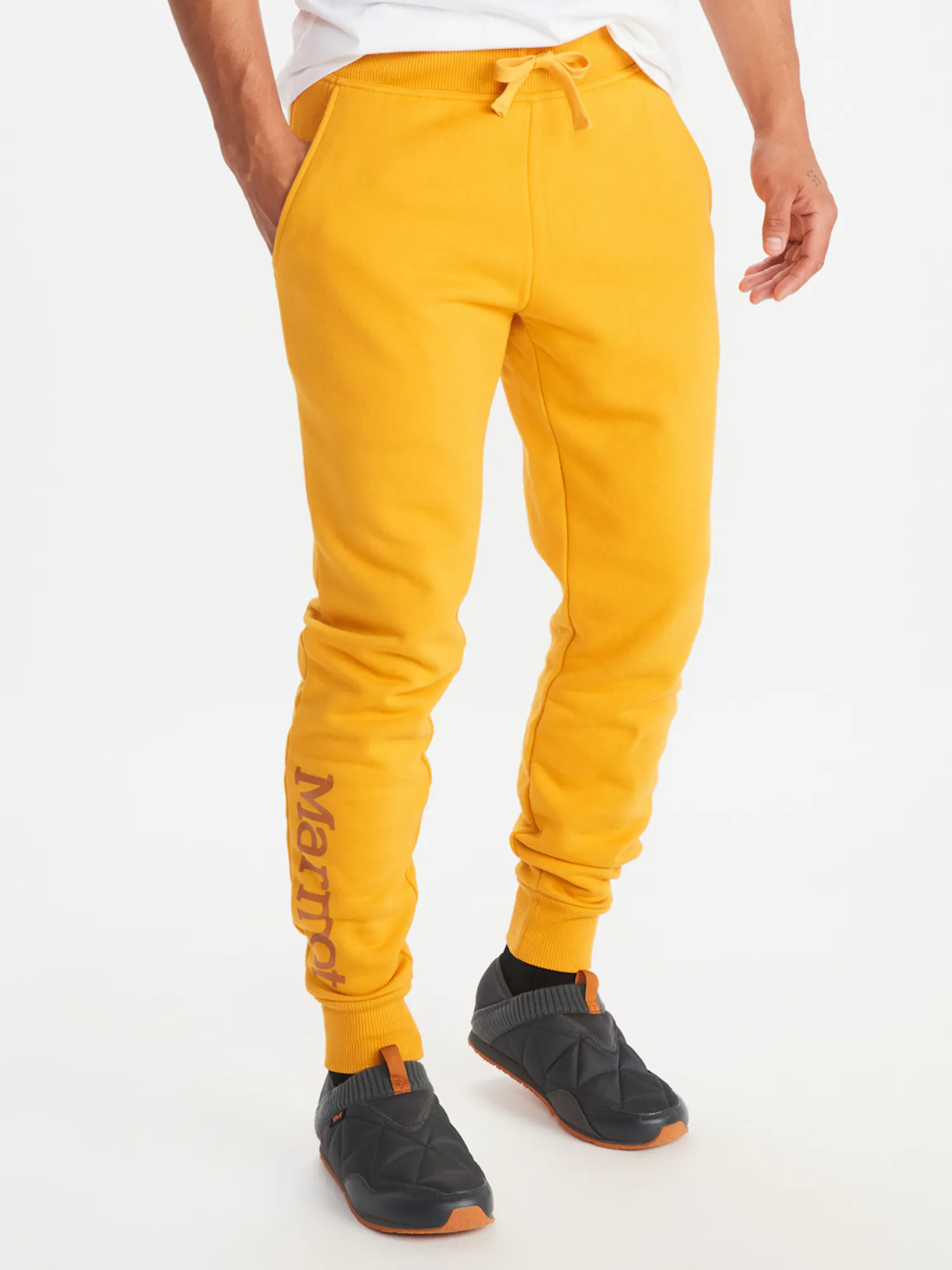 Marmot Men's Jogger Pants in Yellow Gold | Cotton